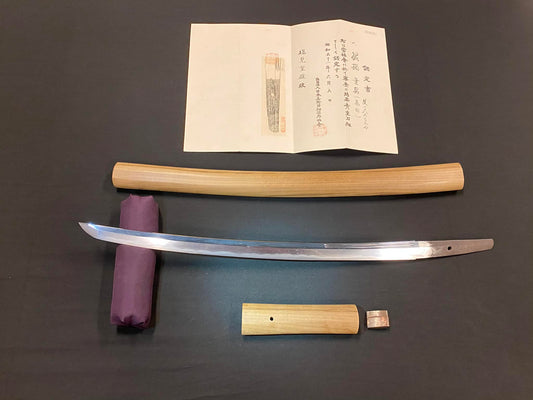 Antique Nihonto - Wakizashi in Shirasaya -NBTHK attributed to Takada