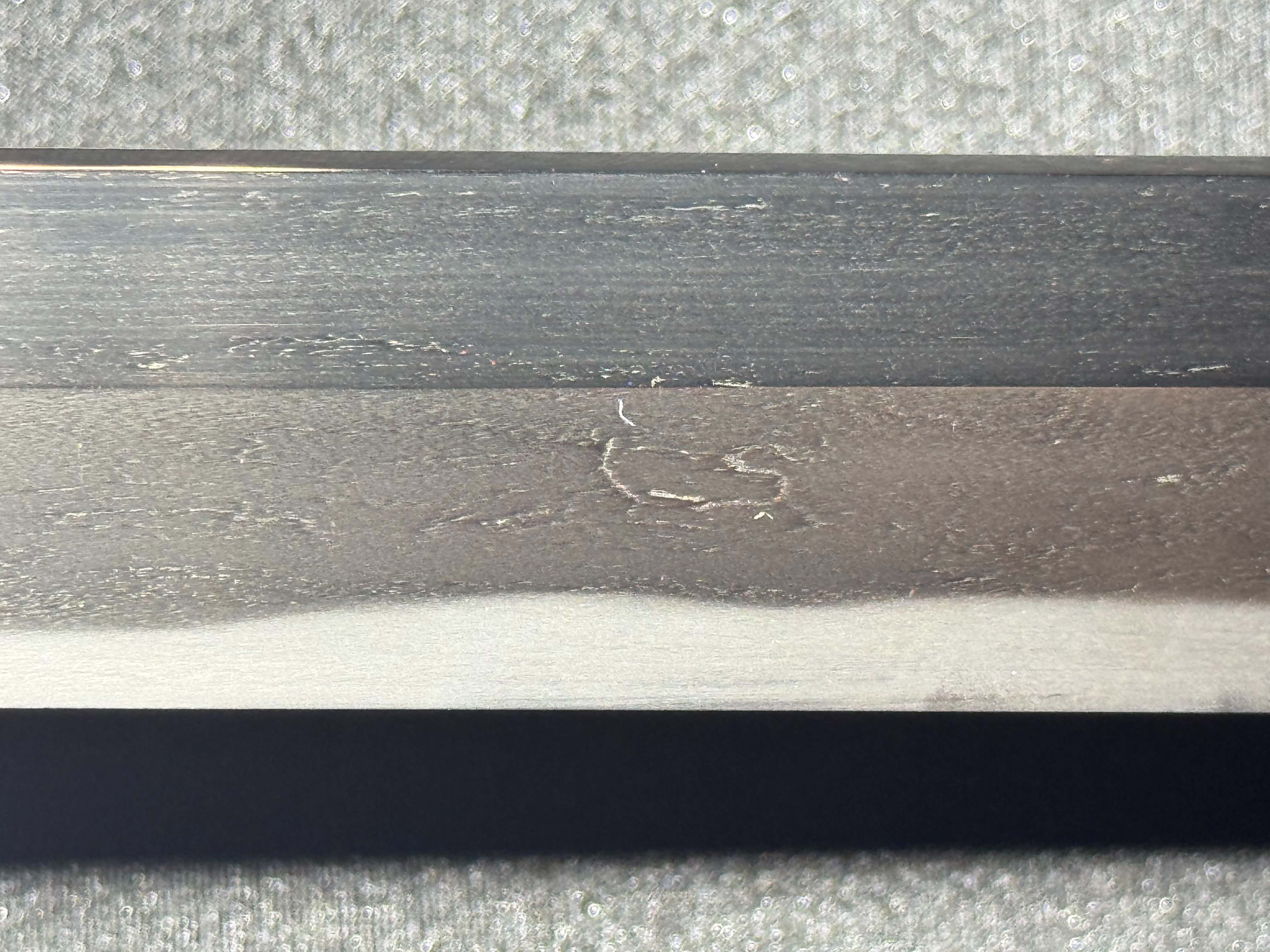 CONSIGNMENT Antique Nihonto - Wakizashi in Shirasaya, signed Settsu Ju Fujiwara Sadatsugu (unverified)