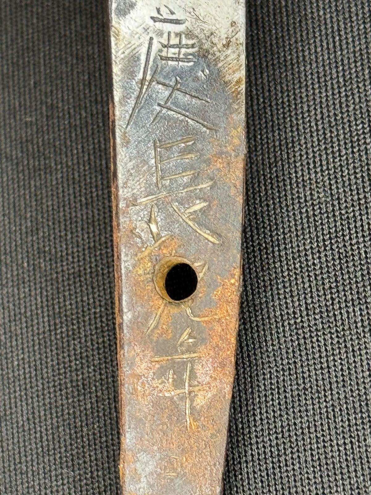 Antique Nihonto - Early Edo (400 years old,) thiccc Yoroi Doshi Armor Piercer Tanto in koshirae, Dated Keicho 9 (1604)