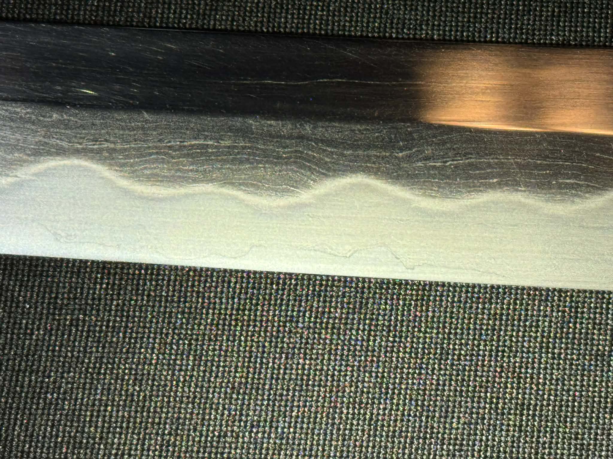 Thaitsuki Roiyaru Unokubi Katana, Sanmai Clay tempered