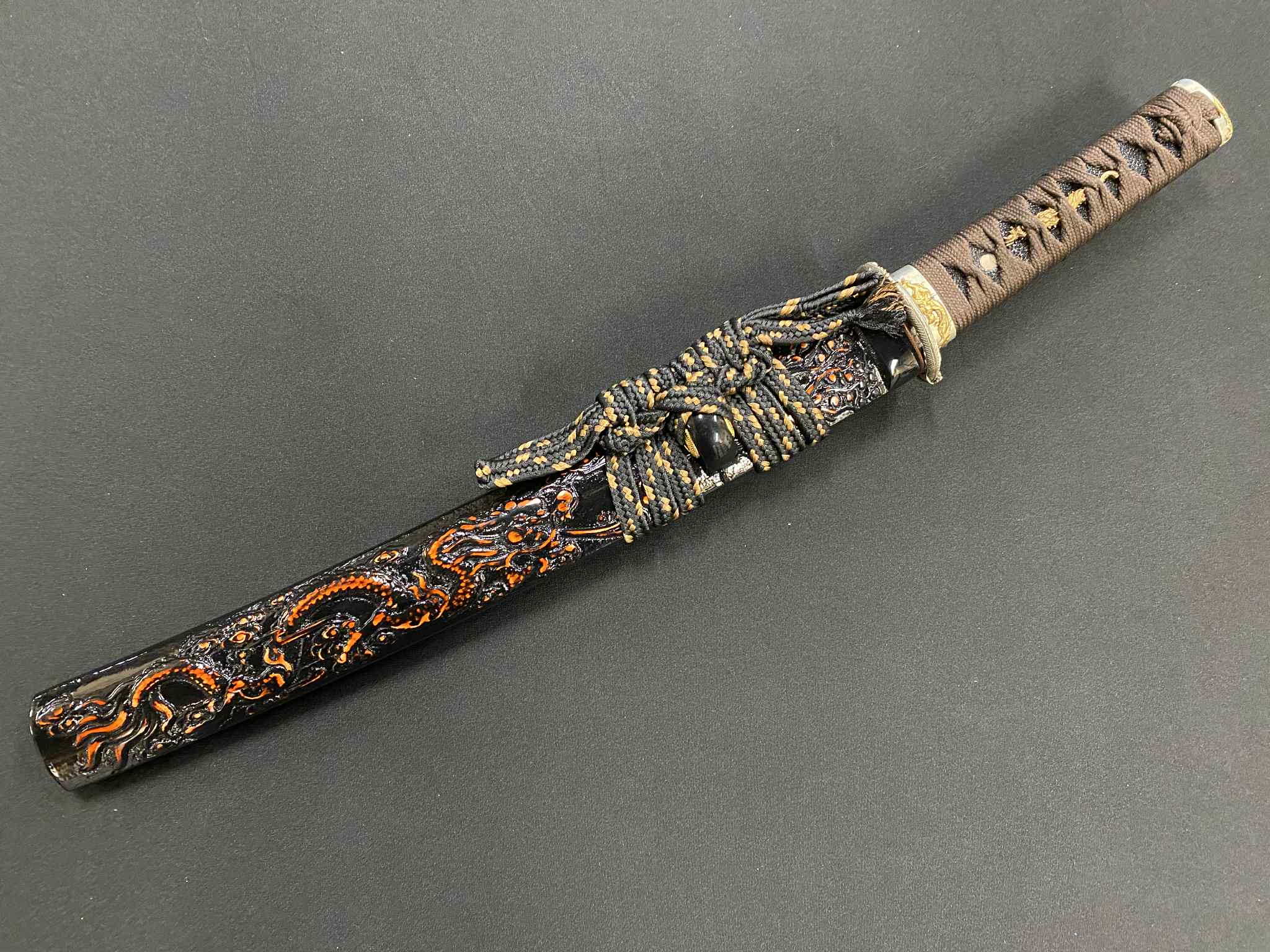 Phoenix Armory Tanto - Fire Dragon - T10 Hitatsura Wildfire Hamon