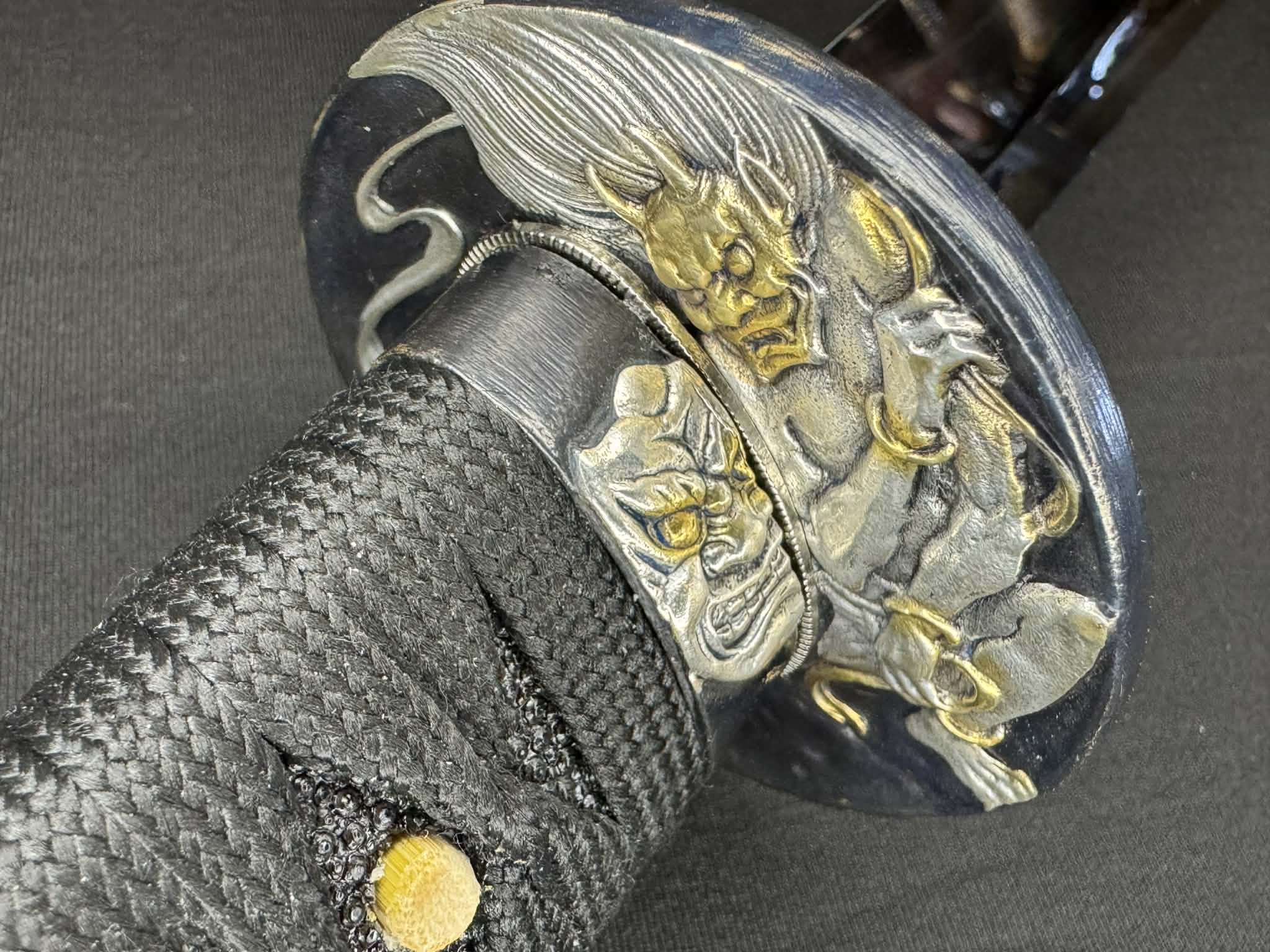 Legacy Steel Dark Oni Iris Reaper Wakizashi  - 1095 Clay Tempered shobu Zukuri Suguha