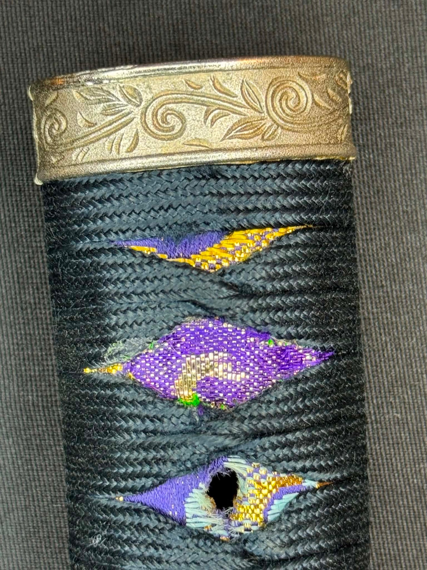 Antique Nihonto - Possible BATTLE DAMAGE Katana in Tachi Koshirae, signed Kunimune (unverified)