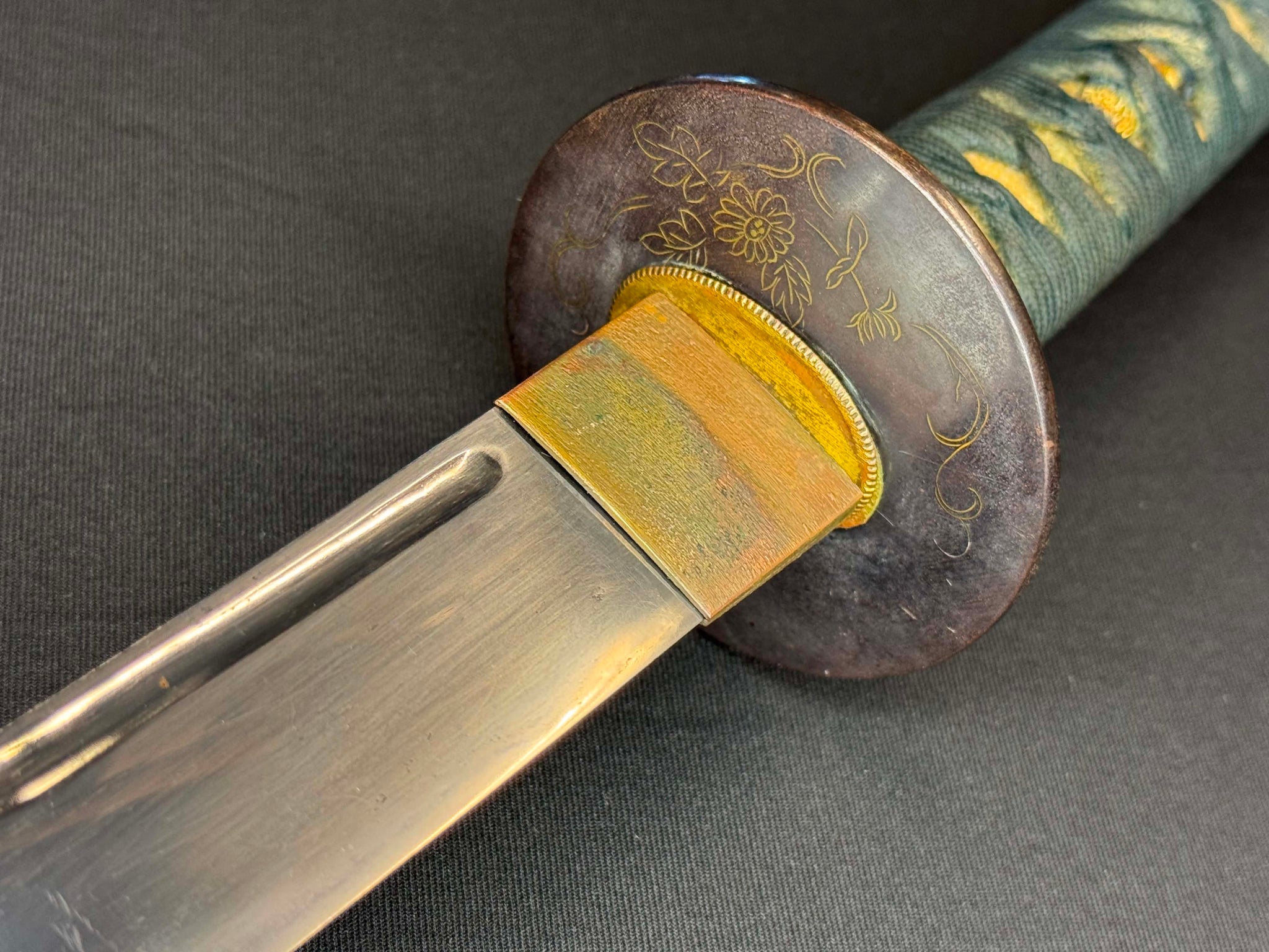 Antique Nihonto - Naginata Naoshi Wakizashi in Koshirae