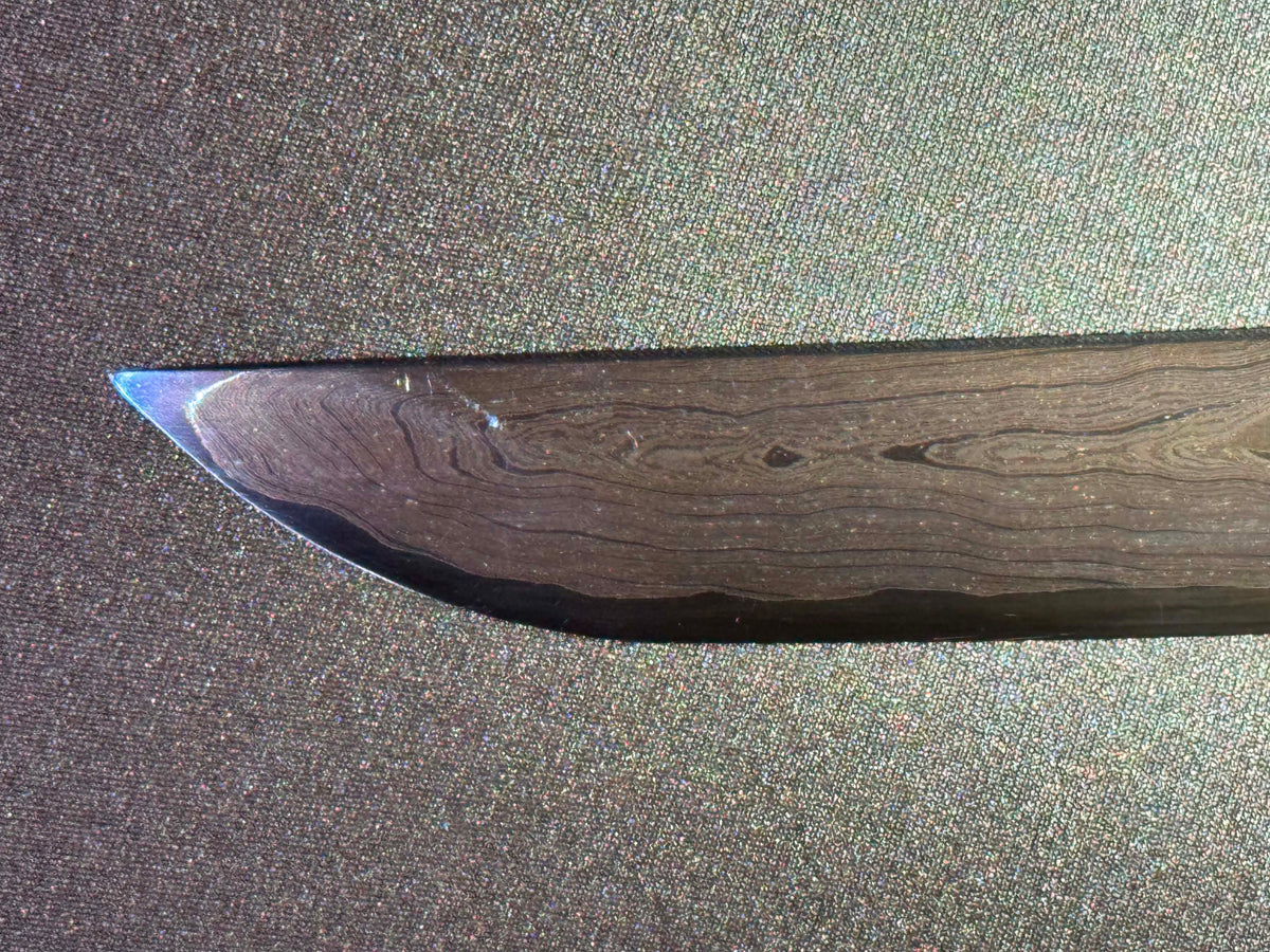 Dragonspring Katana - Mizu Blue Eye Samurai Sanmai Meteorite Damascus