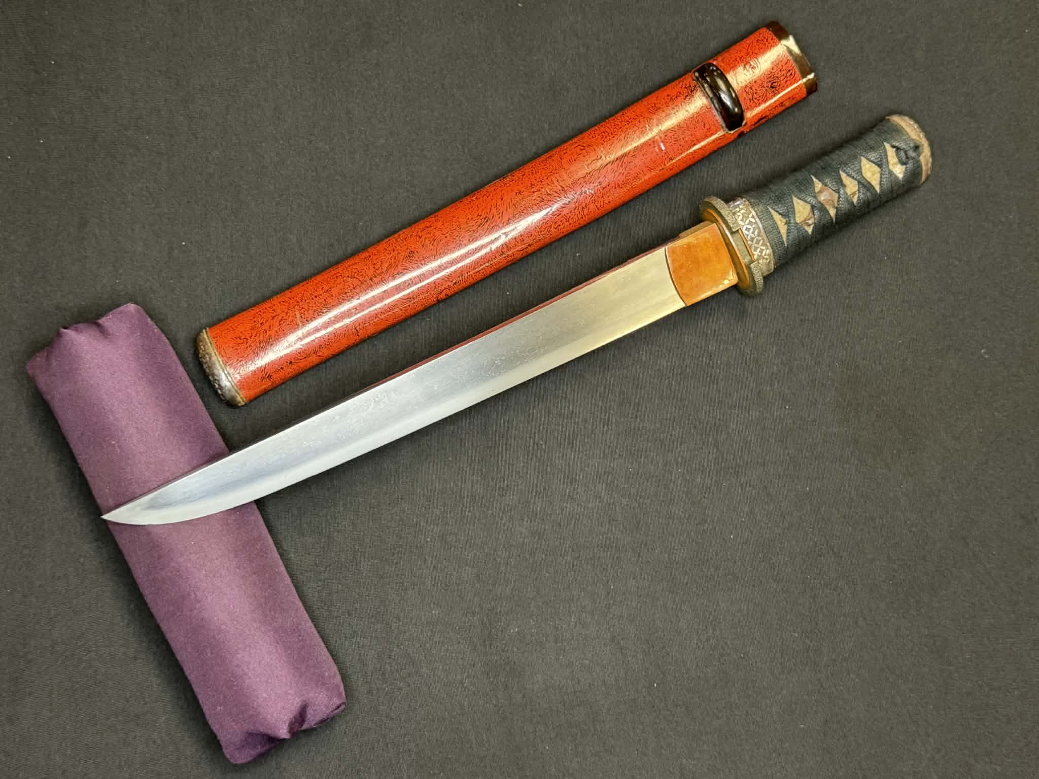 Antique Nihonto -  Late Edo (150 years old) Tanto in Koshirae - NBTHK attributed to Ashu Sukeyoshi