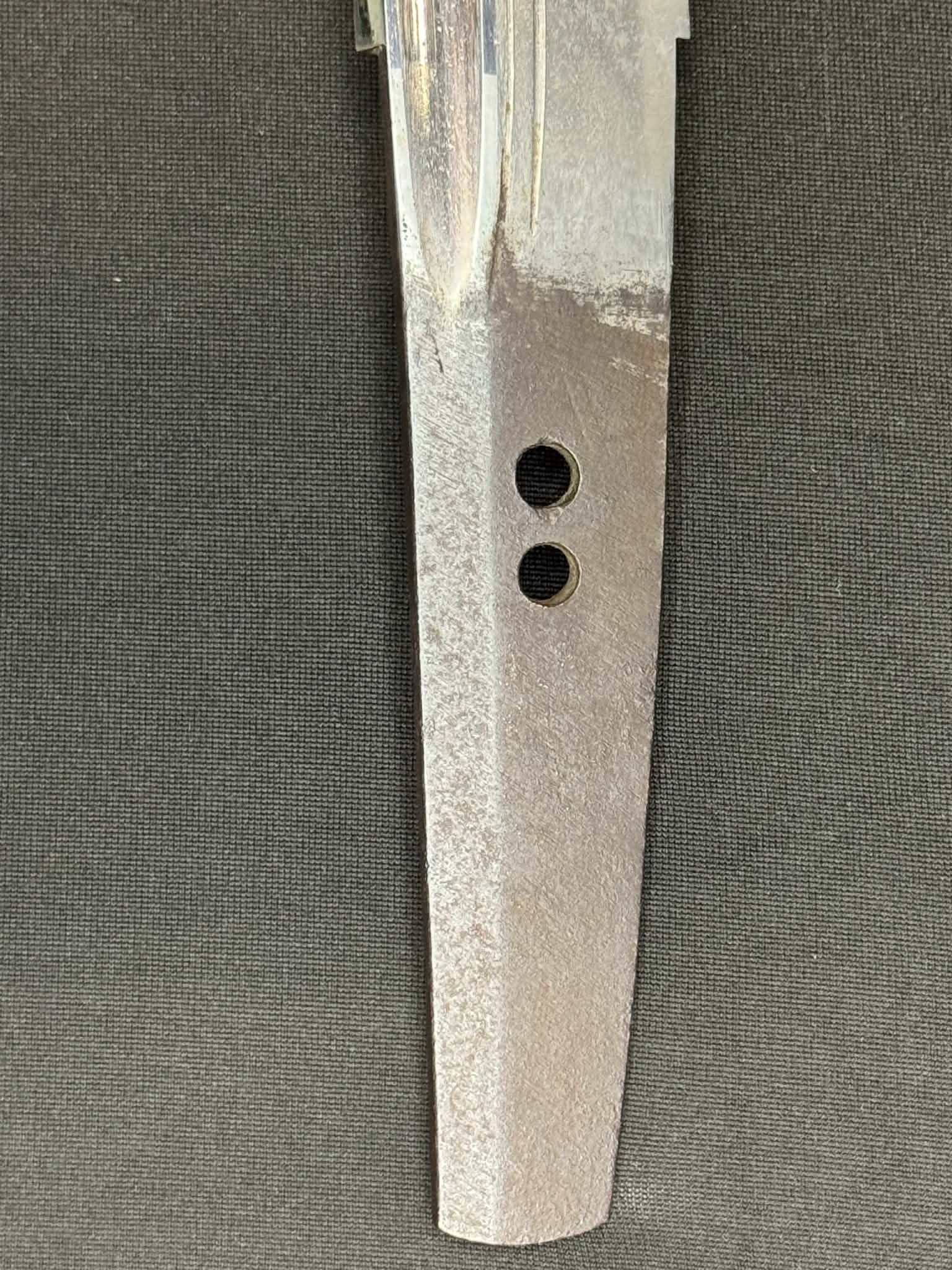 Antique Nihonto - Naginata Naoshi Wakizashi in Shirasaya - signed Echizen Kuni Ju Kanenori, NBTHK certified