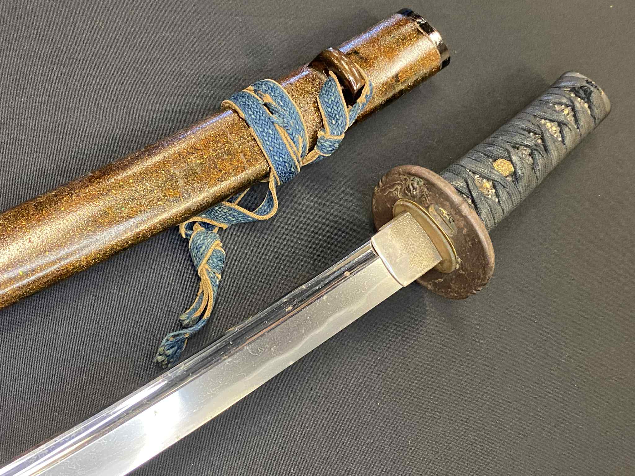 Antique Nihonto - Wakizashi in Horse-themed Koshirae- Late Muromachi Period (4-500 years old)