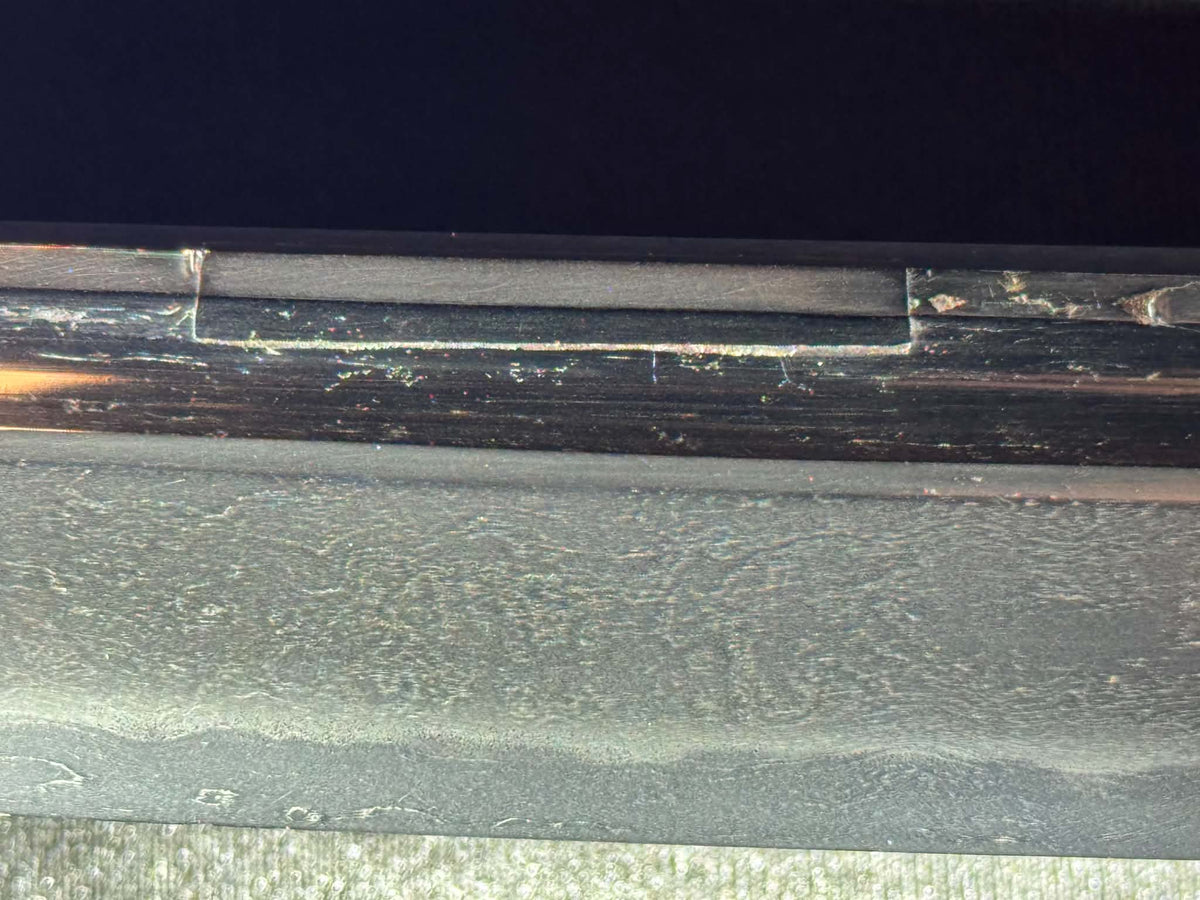 Antique Nihonto - Early Nanbokucho (about 700 years old) Wakizashi in Shirasaya, Tanobe Sayagaki attributed to Shikkake