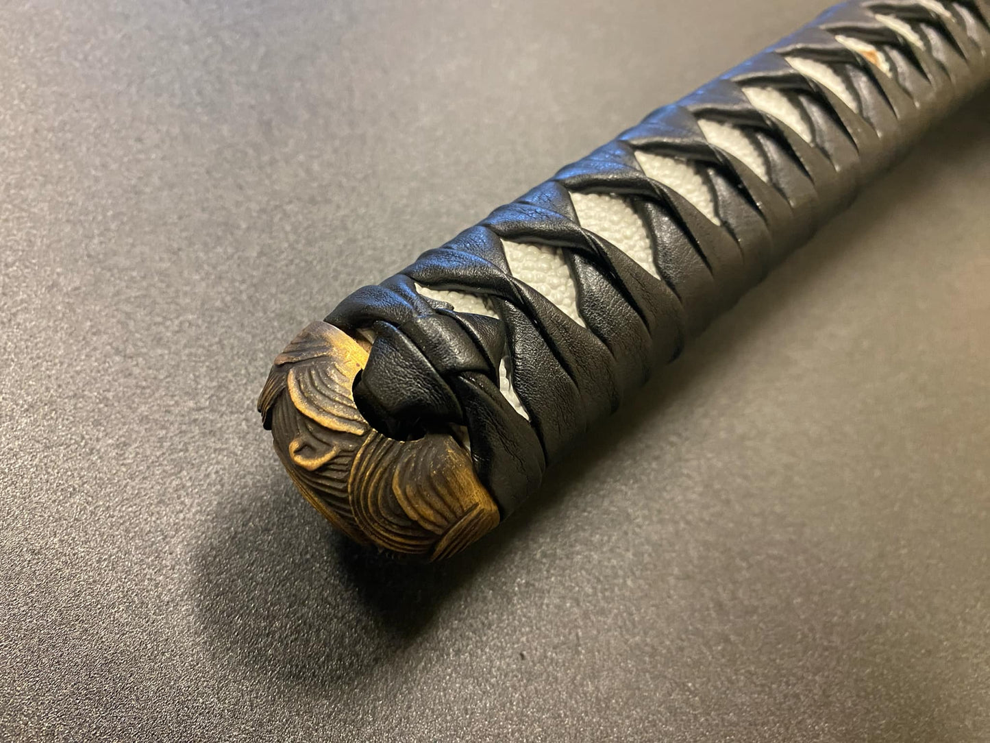 Bohihyu Katana- Navy Wave - Folded Steel, Clay-Tempered