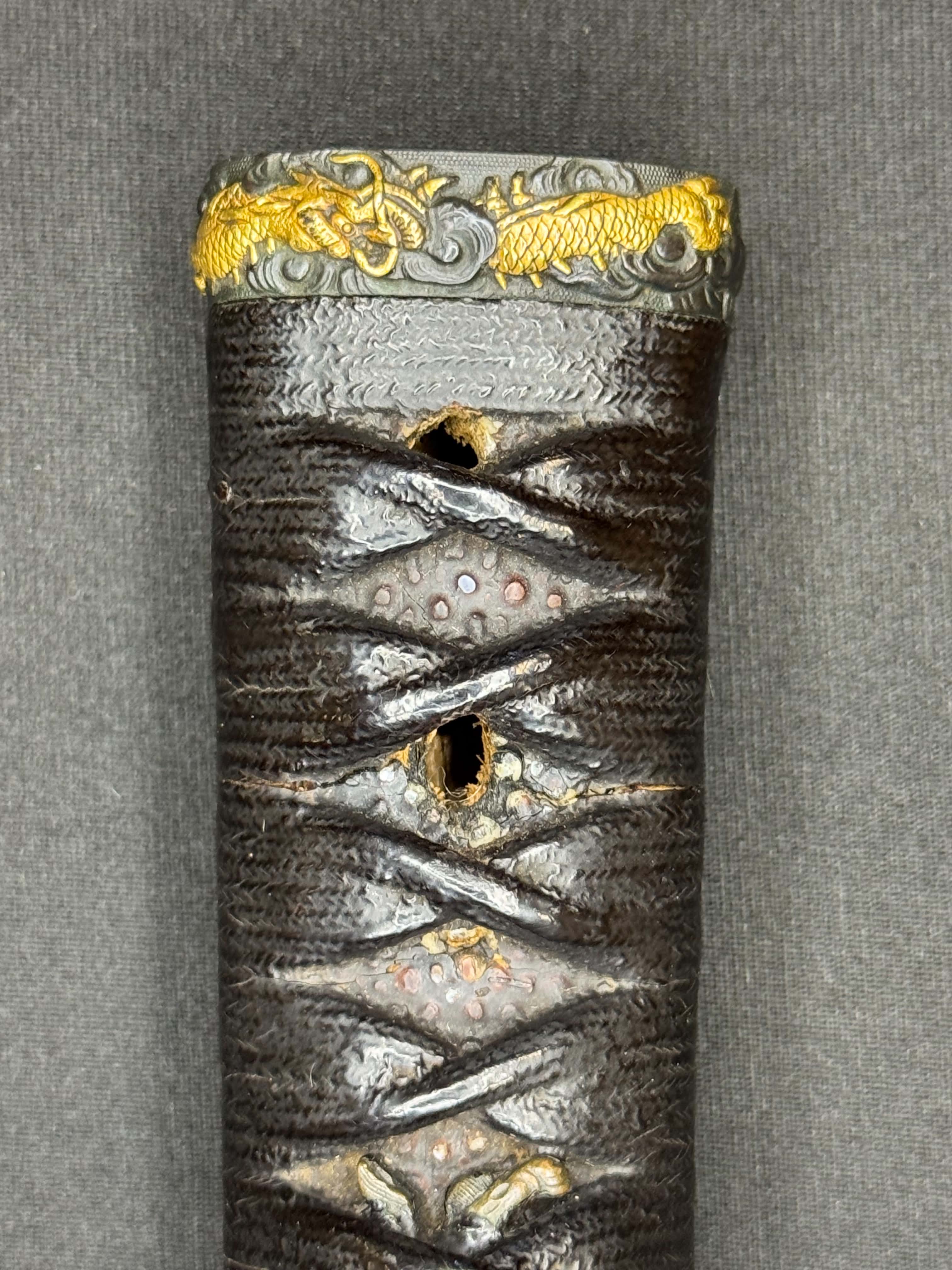 Antique Nihonto - Early Edo (300-350 years old) Katana in Koshirae, signed Yokoyama Ueno Daijo Fujiwara Sukesada (not verified)