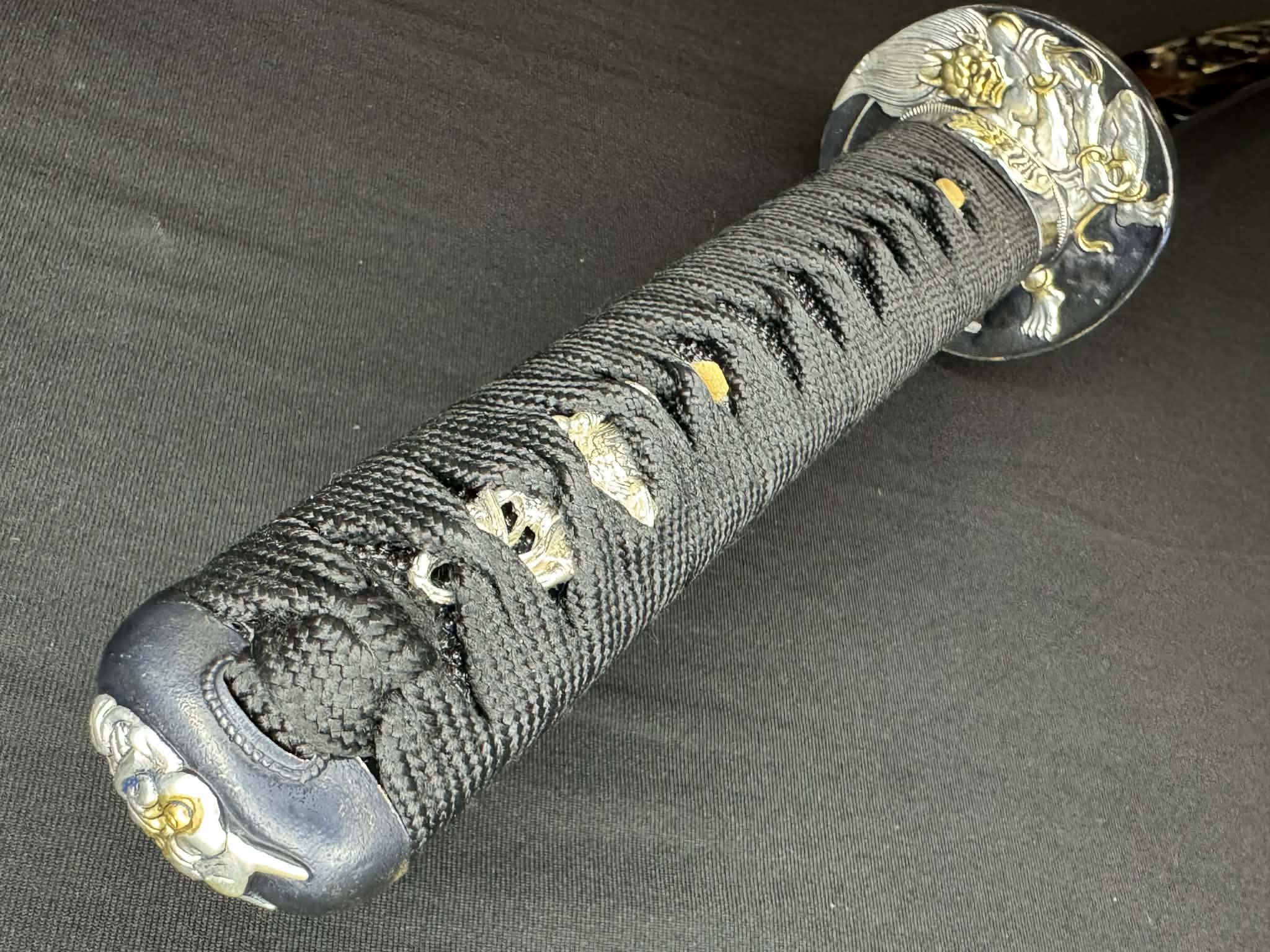 Legacy Steel Dark Oni Iris Reaper Wakizashi  - 1095 Clay Tempered shobu Zukuri Suguha