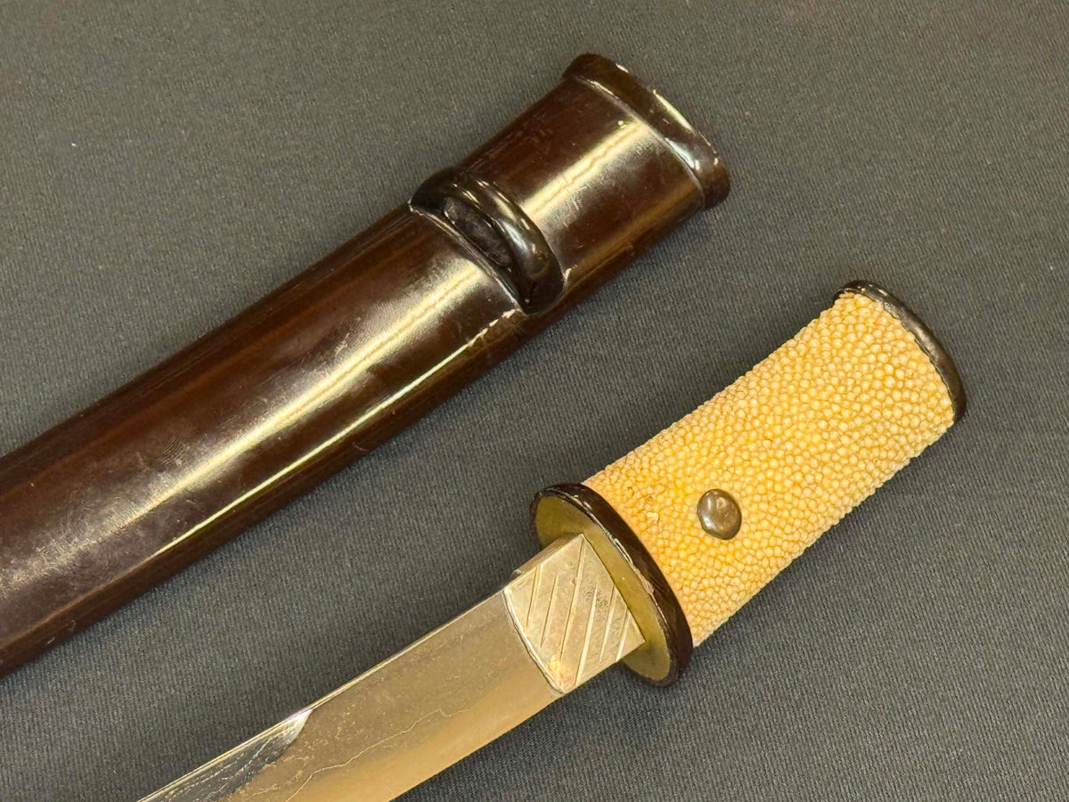 Antique Nihonto - Kanmuri Tanto in Koshirae, signed Hiromasa (not verified)