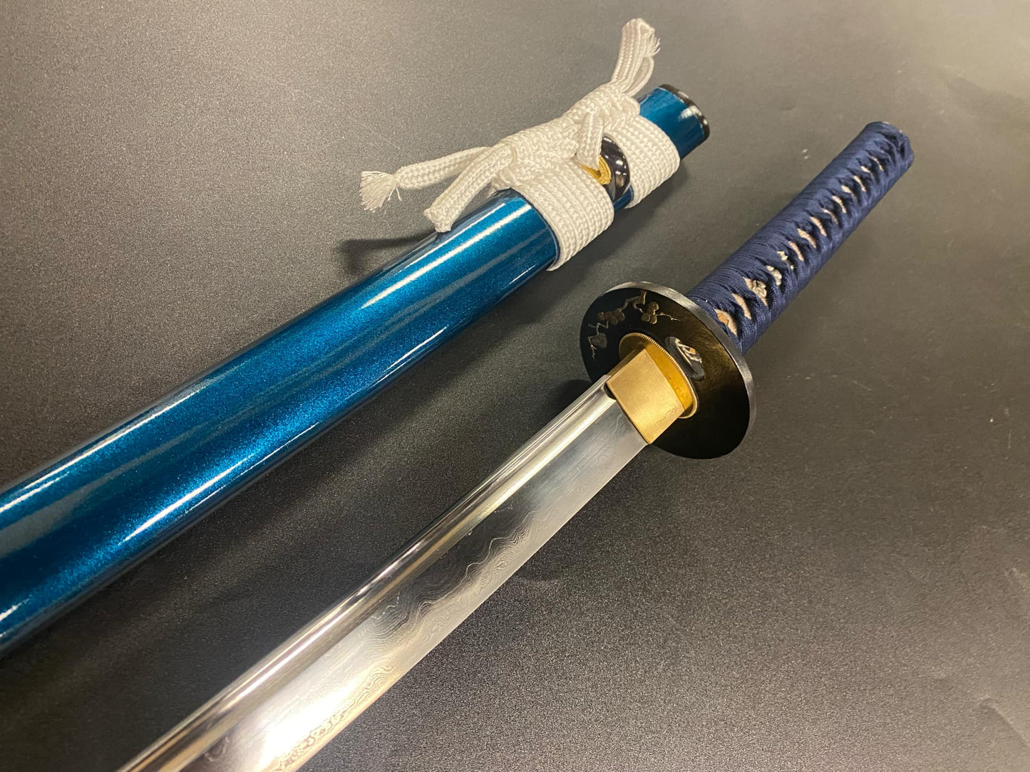 Sinosword Katana - Blue Cherry - Tamahagane/Orishigane