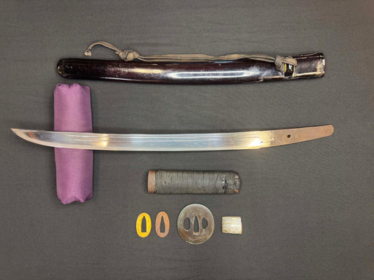 Antique Nihonto - WIDE Early Edo Wakizashi in Koshirae