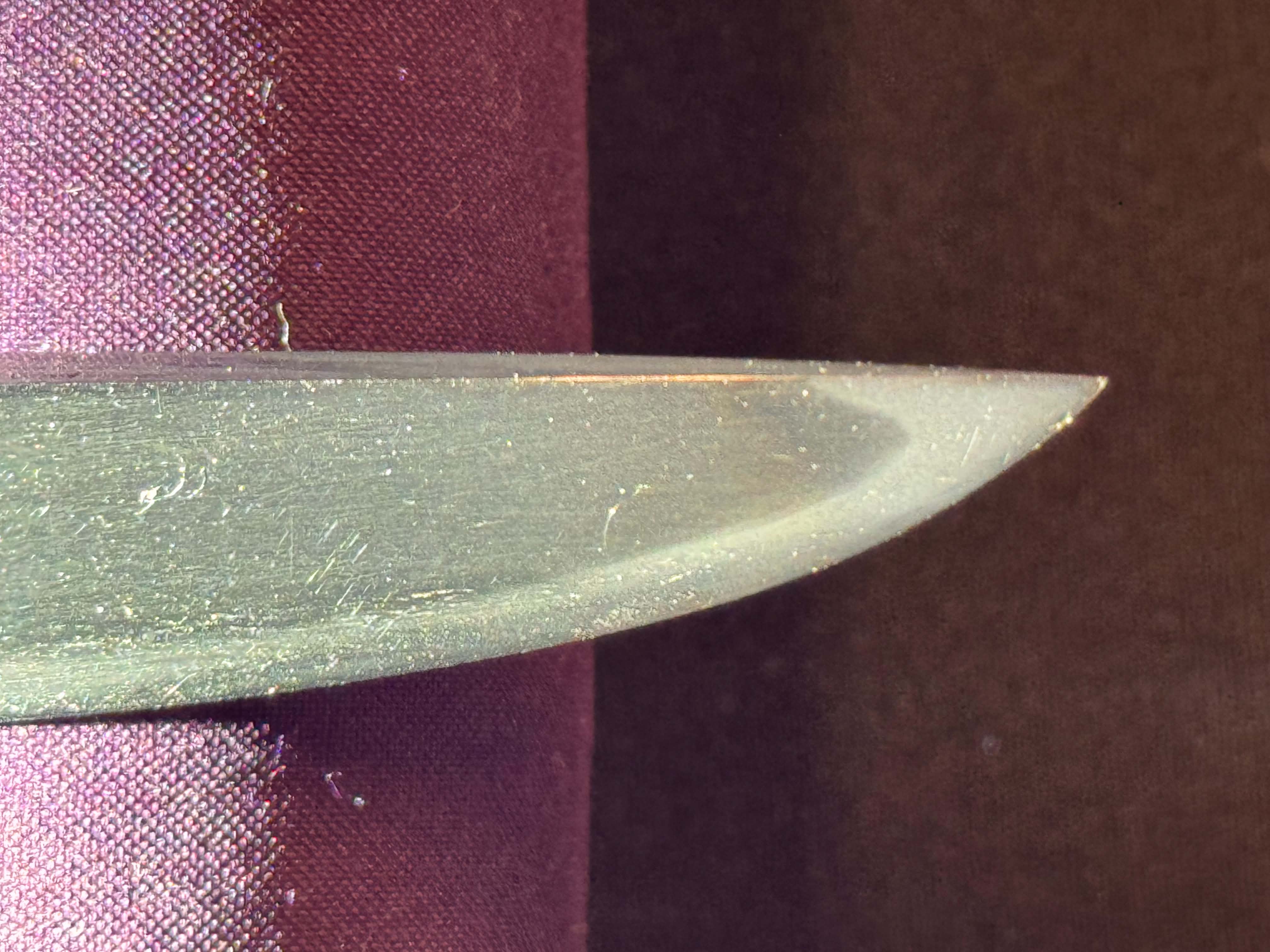 Antique Nihonto - Tanto in Shirasaya, signed Yoshimitsu (Tosa, Unverified)
