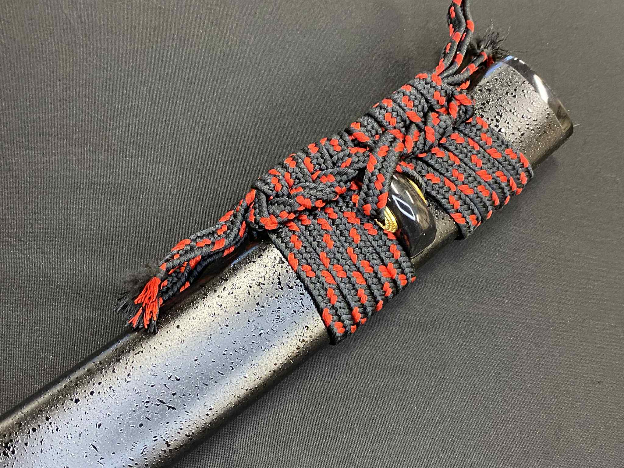 Legacy Steel Shobu Katana - Rustic Bamboo - 1095 clay temper, pearskin polish