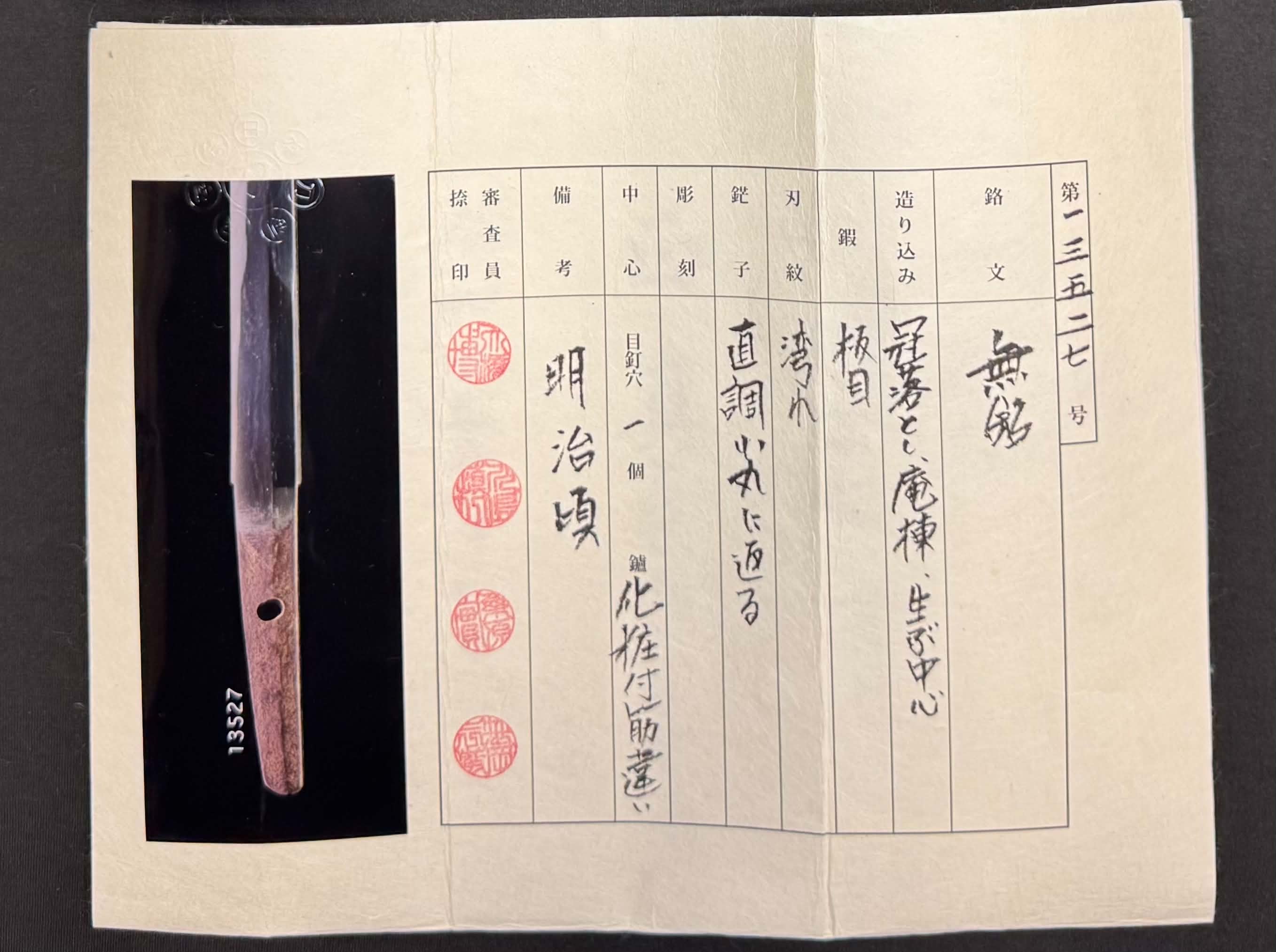 Antique Nihonto - Meiji (100 years old) Tanto in Koshirae, NTHK attributed to Den Kyo Munechika