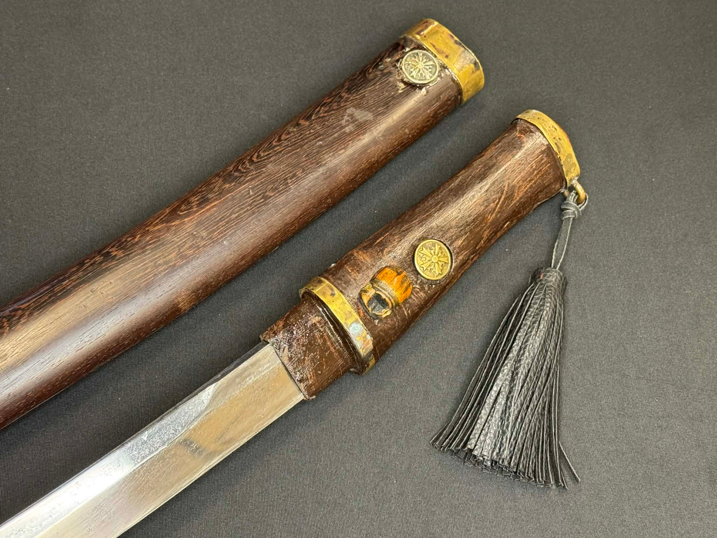 Antique Nihonto - Shobu wakizashi in Koshirae