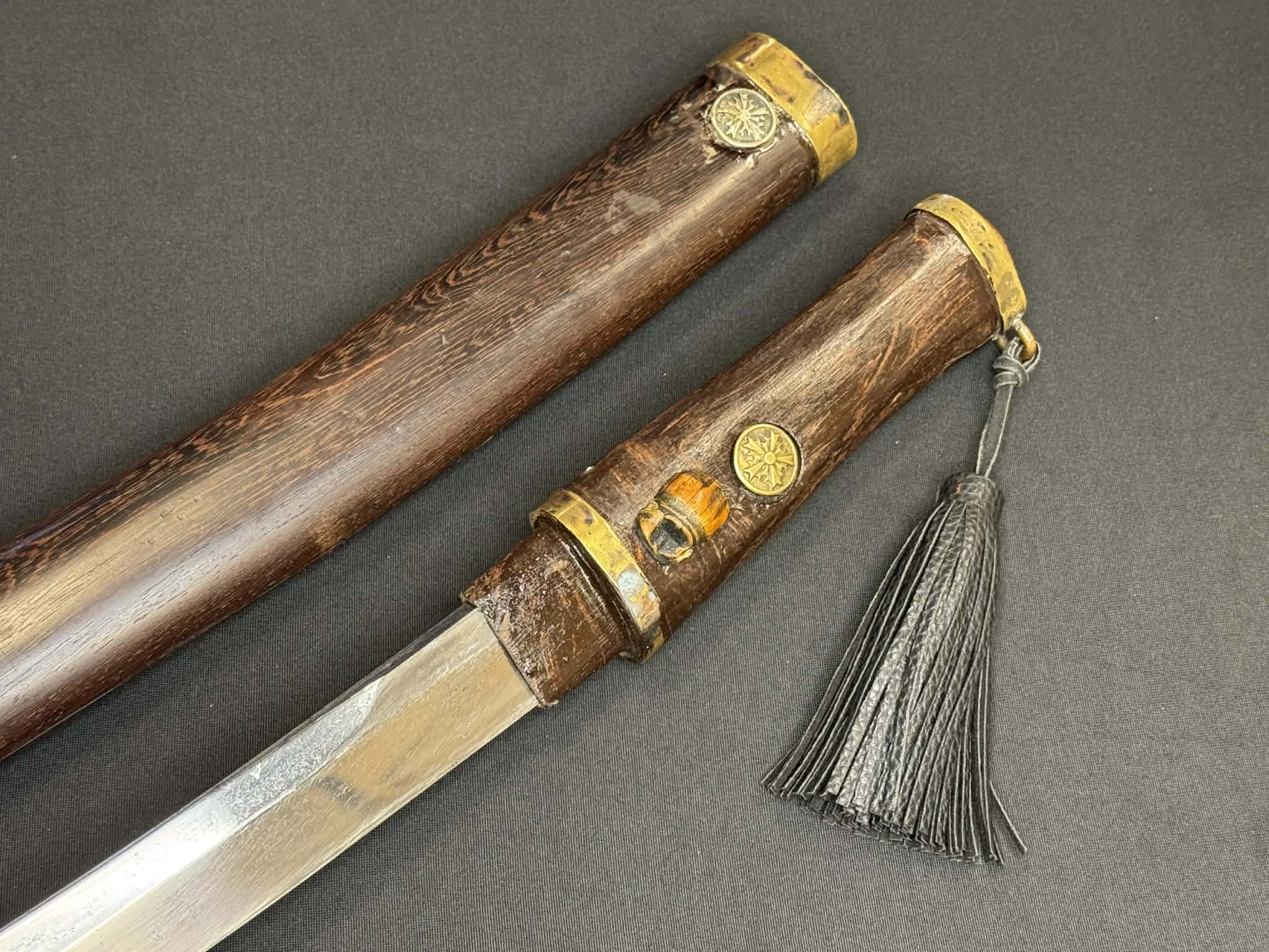 Antique Nihonto - Shobu wakizashi in Koshirae