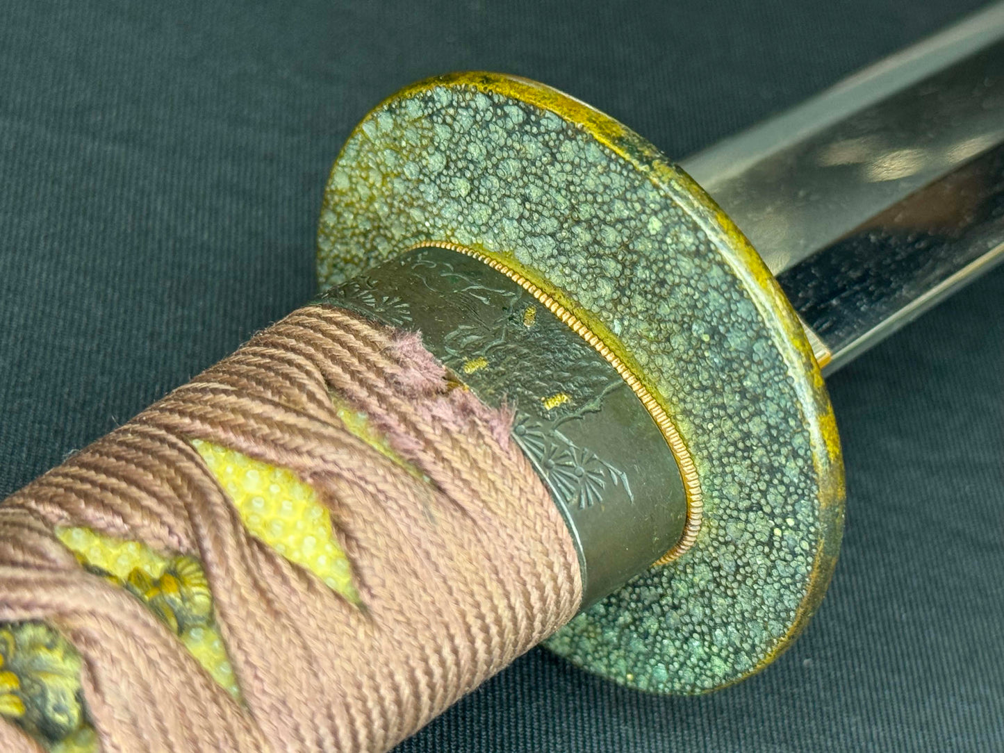 Antique Nihonto - Shobu Wakizashi in Koshirae, NBTHK attributed to Kai Mihara