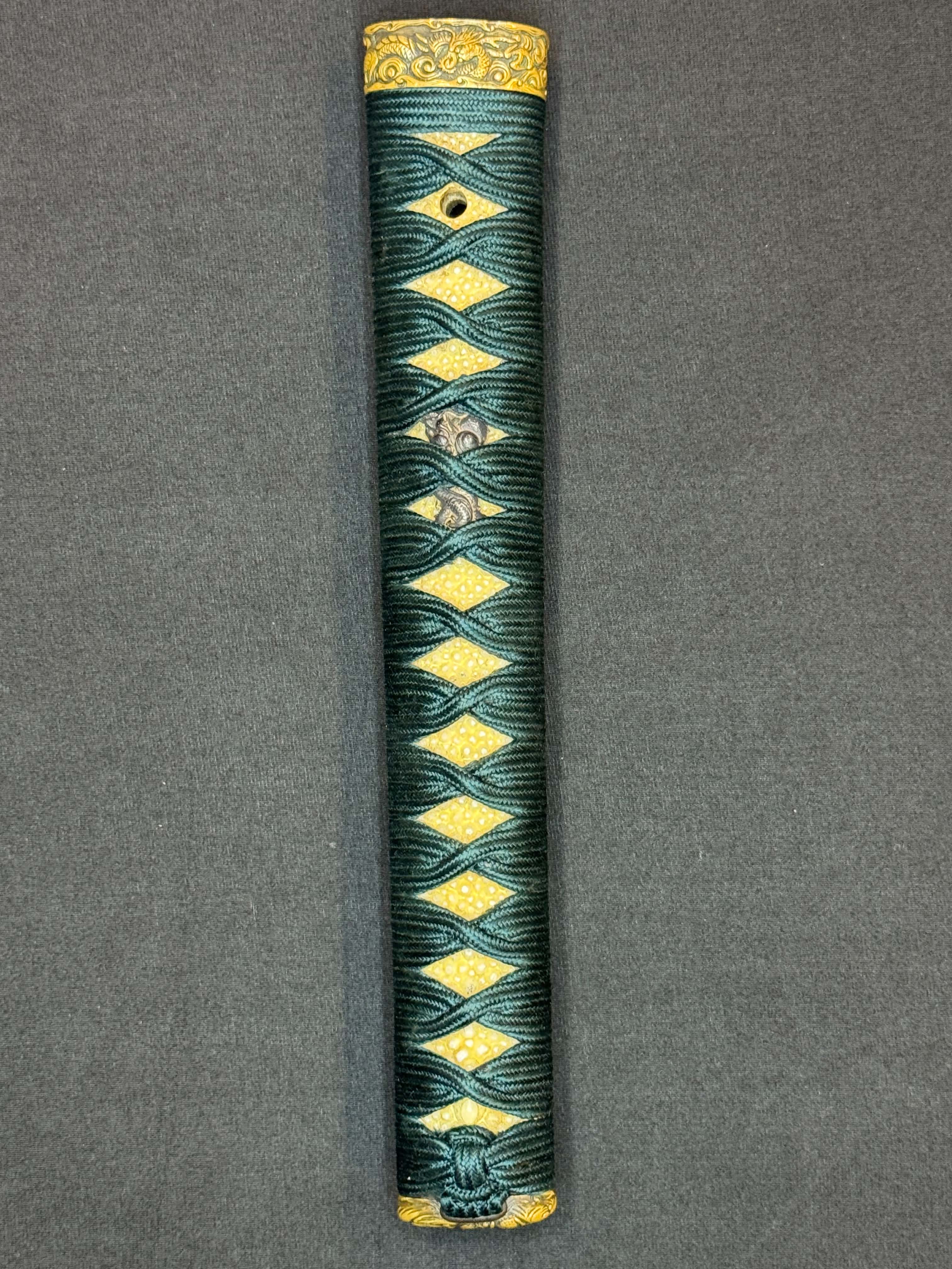 Antique Nihonto - Late Edo Katana in Koshirae, Signed Bingo no Kuni Ju Masanori Saku, NBTHK certified