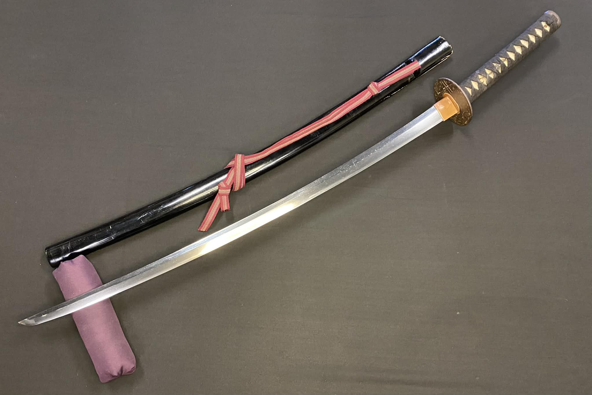 Antique Nihonto - Tachi in Katana Koshirae - signed Morihisa (unverified) possible Christian Tsuba