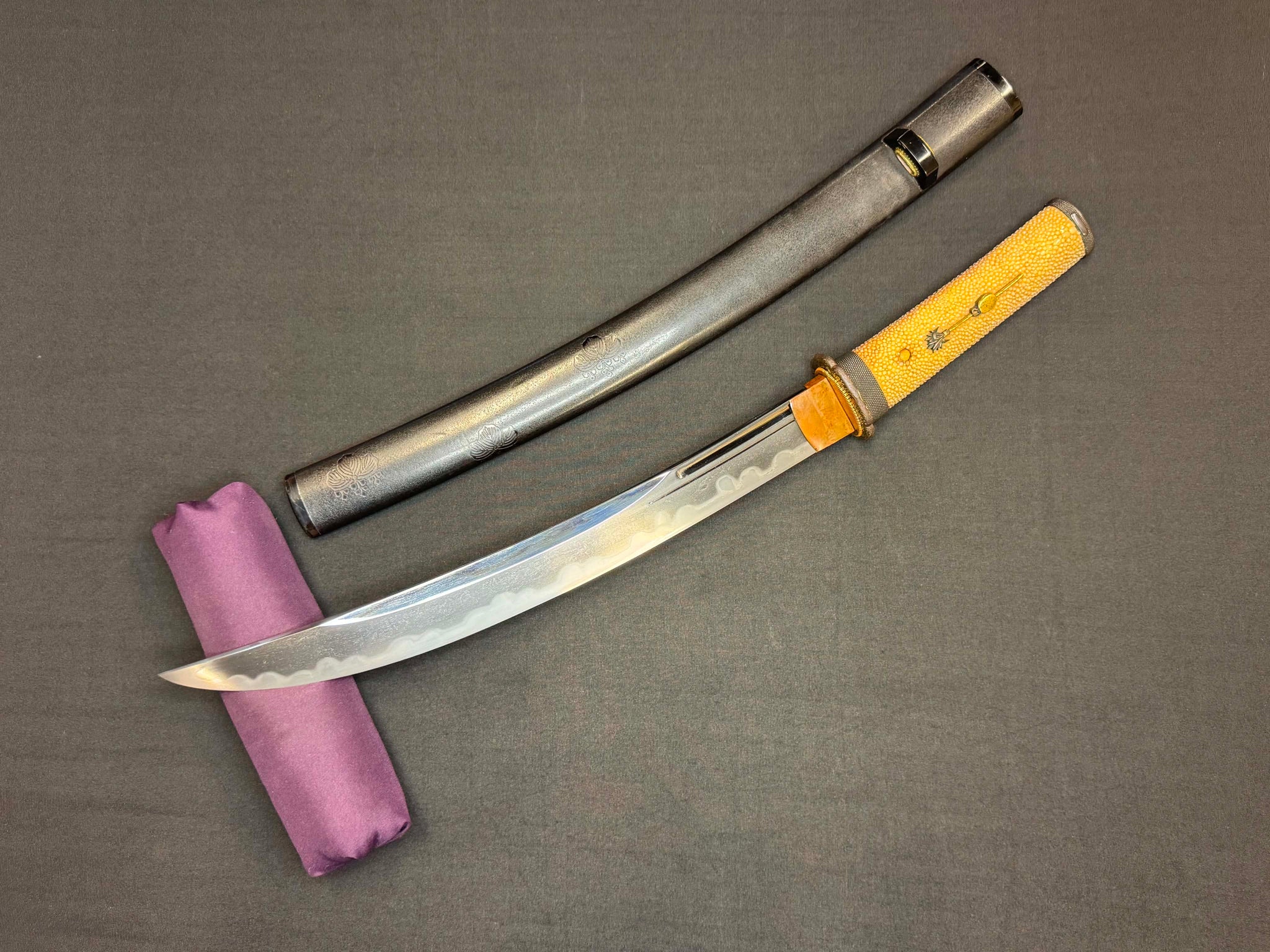 Antique Nihonto - Naginata Naoshi Wakizashi in Koshirae