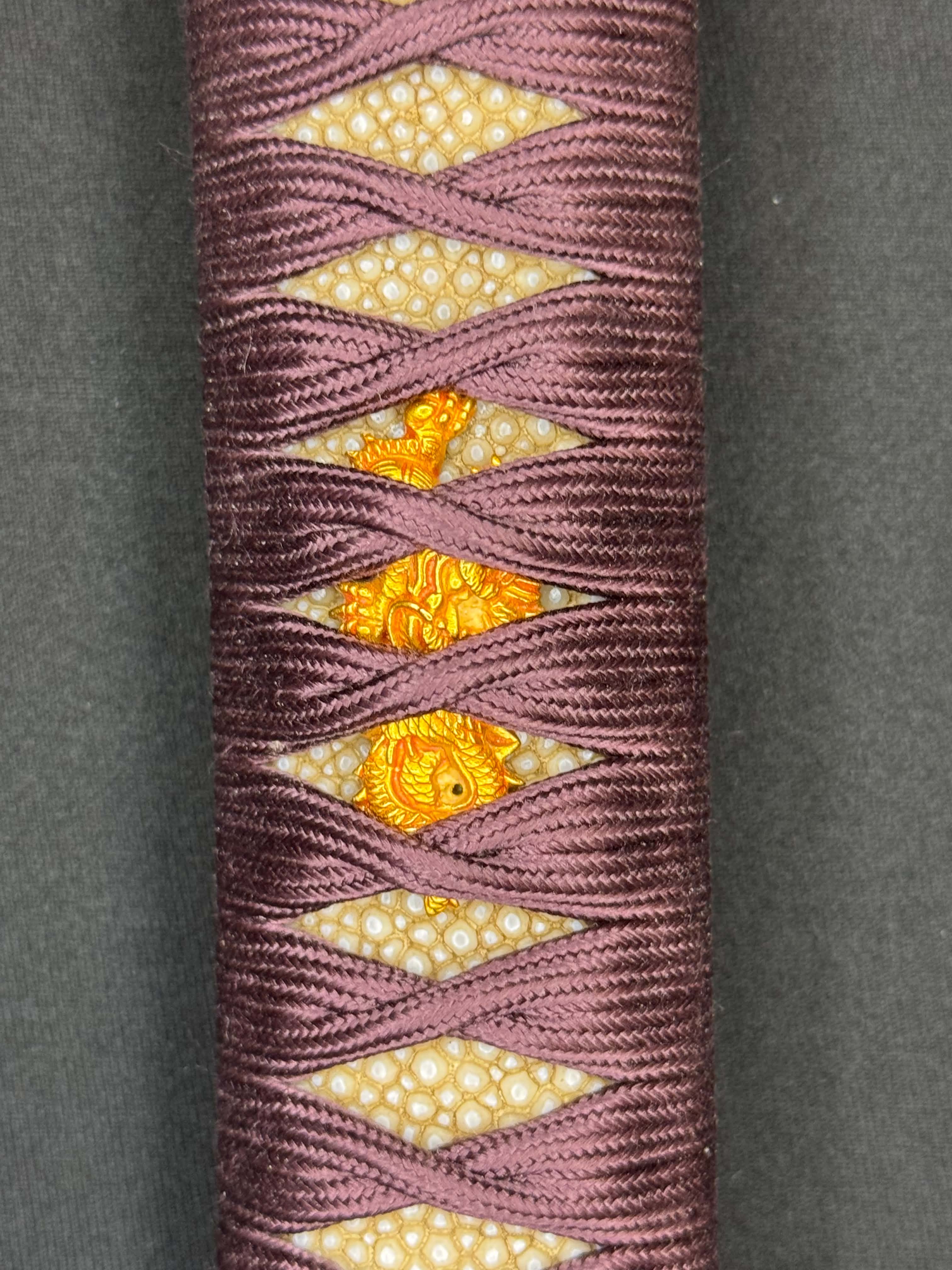 Antique Nihonto - Late Edo GIANT Katana with Koshirae, Signed Koshu Yori Katsuyamajo Minami Hisatsugu Saku Kore, Dated Tenpo 13 February, NBTHK Certified