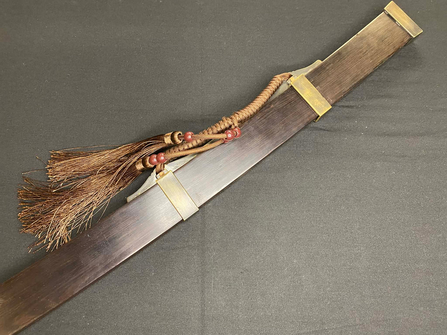 Ming Yanling Dao - Infantry Saber - Damascus Steel - rectangular profile scabbard