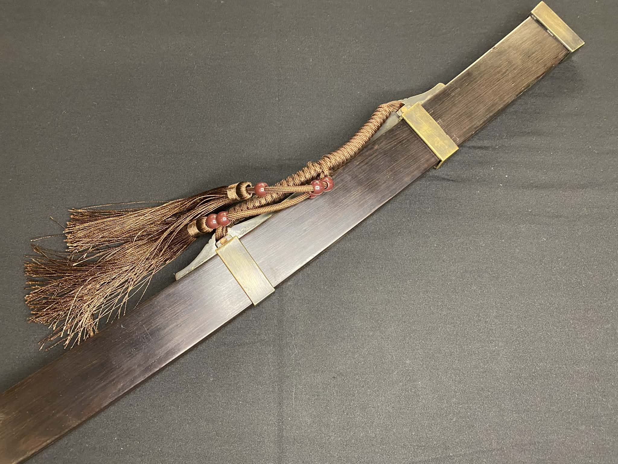 Ming Yanling Dao - Infantry Saber - Damascus Steel - rectangular profile scabbard