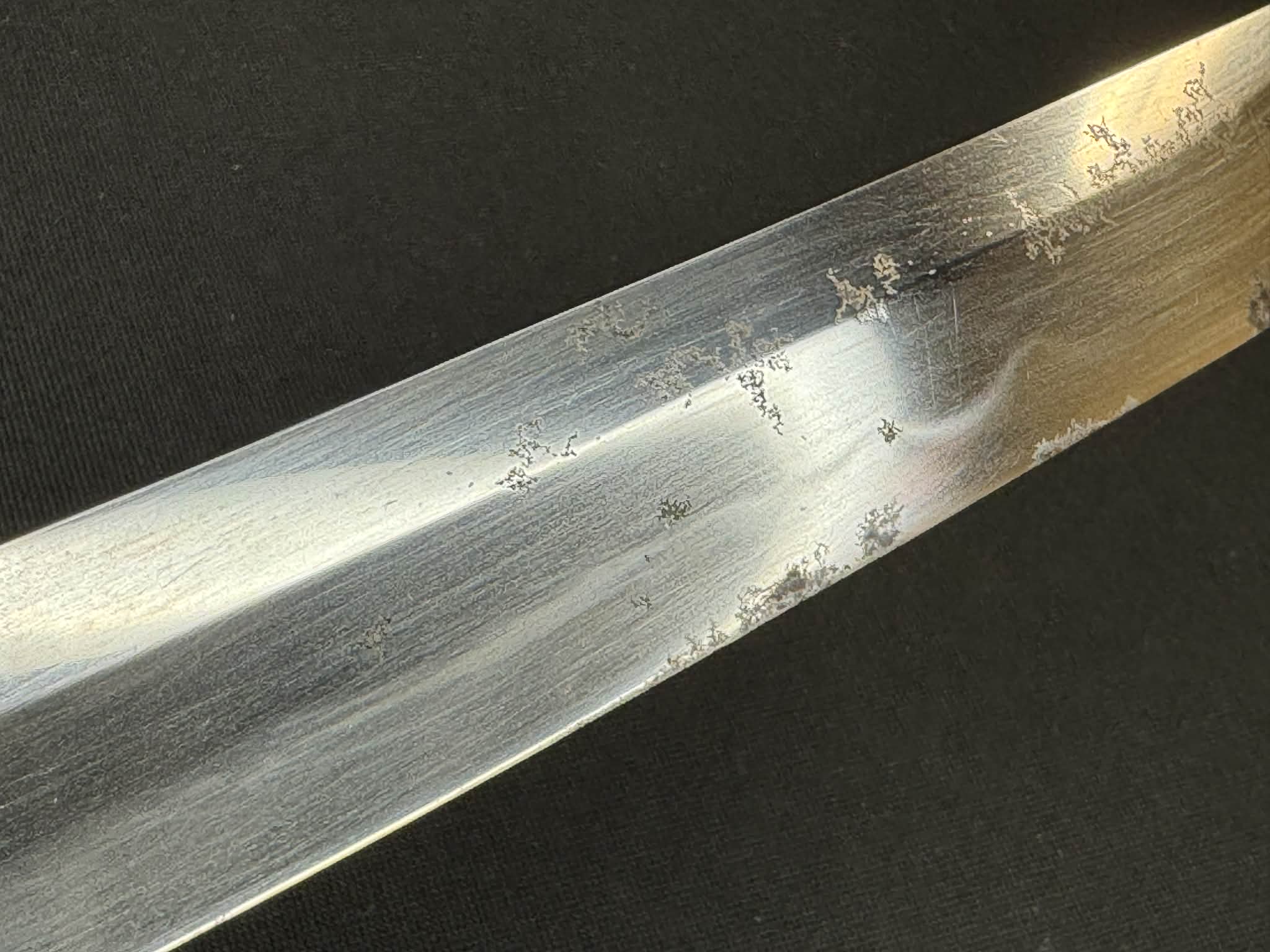 Nihonto - Showato Katana in Tachi Koshirae, Signed Seki Kanemune Saku