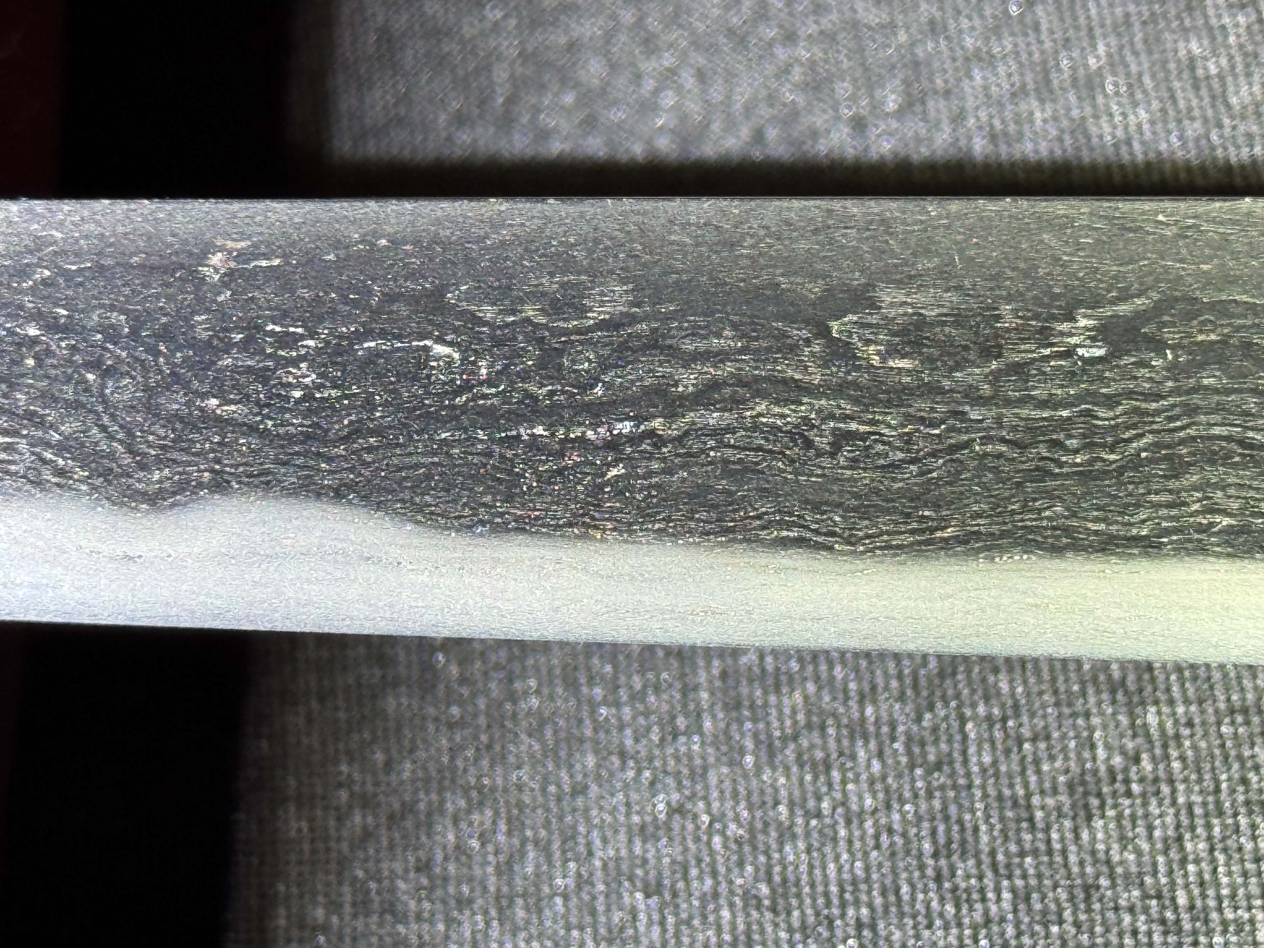 Antique Nihonto - Tanto with prominent jihada in Kaiken Koshirae
