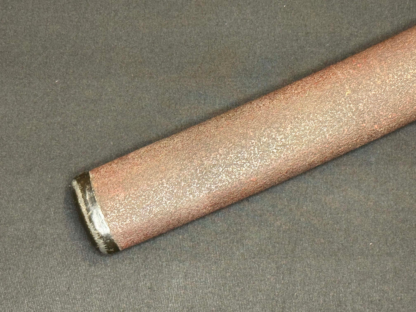 Antique Nihonto - WIDE Naginata Naoshi Wakizashi in Koshirae, signed Chikushu Ju Sa (unverified)