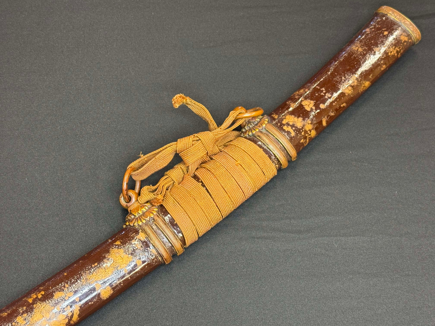 Antique Nihonto - VERY LONG, VERY CURVED Katana in Tachi Koshirae with SAIHA HAGIRE