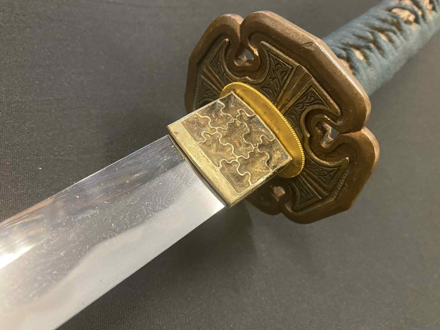 Antique Nihonto - Okissaki Katana in tachi koshirae - Edo (150-400 years old)