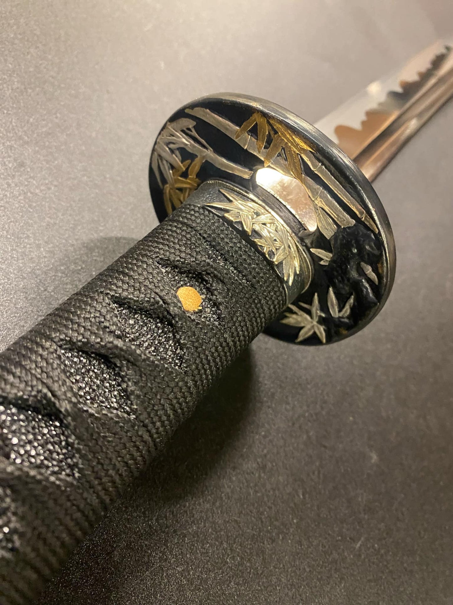 Ryansword o-Katana - Black Bamboo 1095 Bo-hi