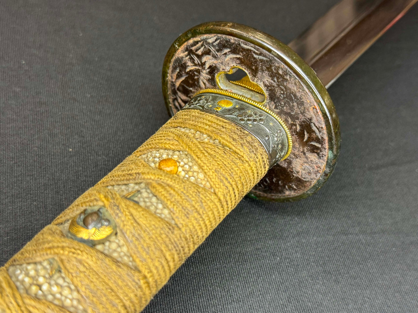 Antique Nihonto - Naginata Naoshi Wakizashi in Koshirae
