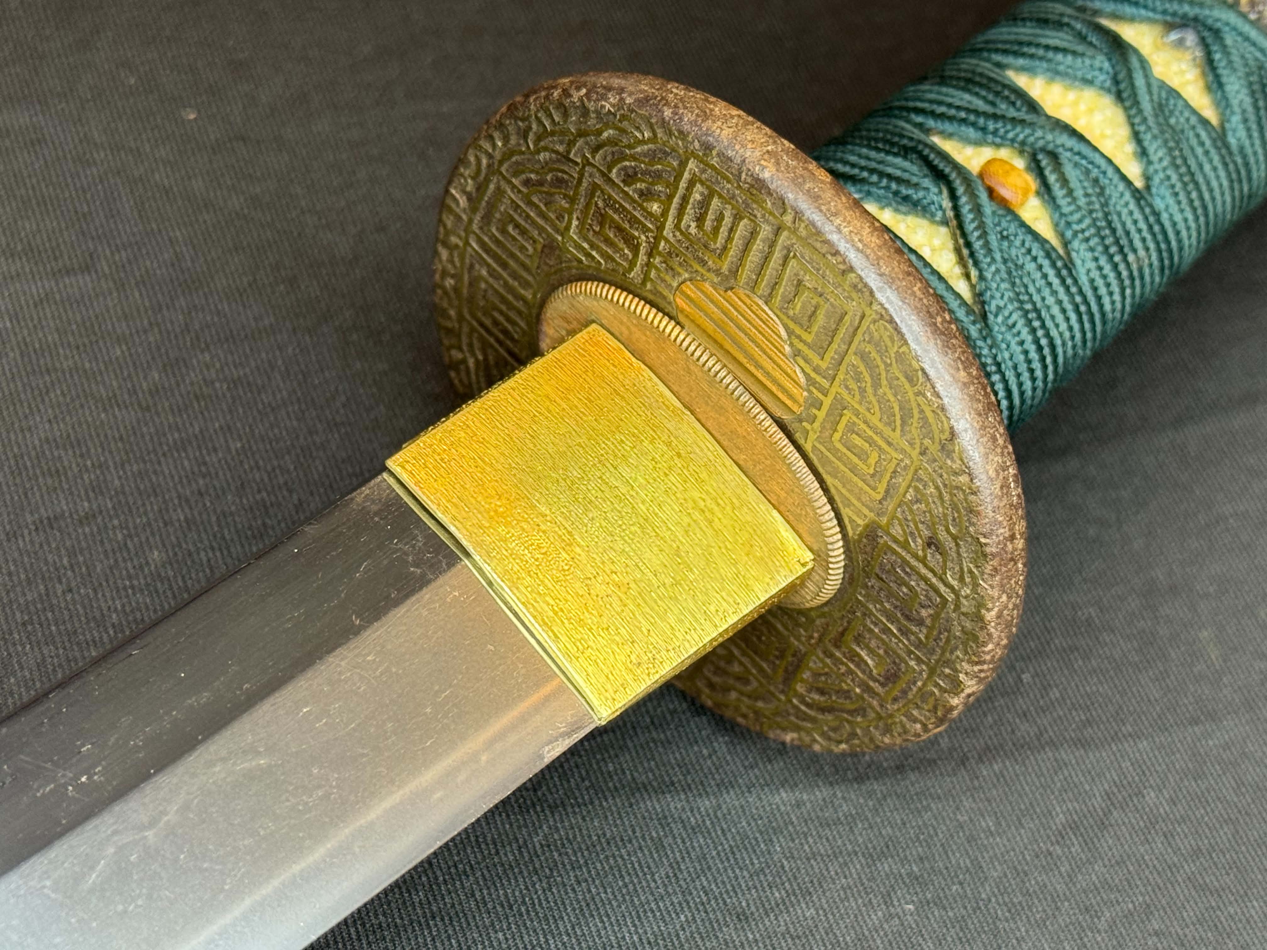 Antique Nihonto - Late Edo Katana in Koshirae, Signed Bingo no Kuni Ju Masanori Saku, NBTHK certified