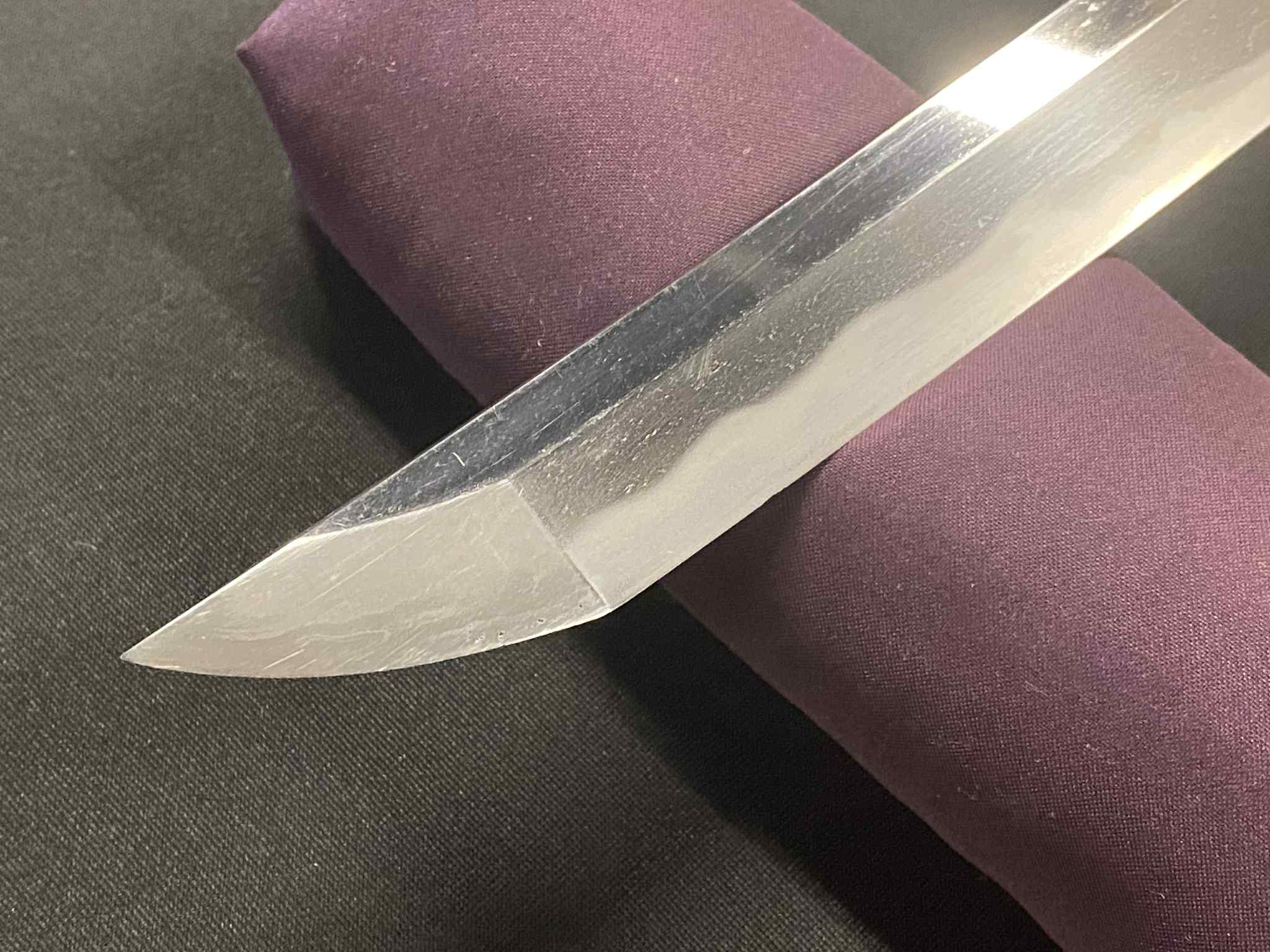 Antique Nihonto - Very Long Katana in Koshirae - Muromachi Period (About 500 years old) - signed Kanenao Saku, NBTHK Certified