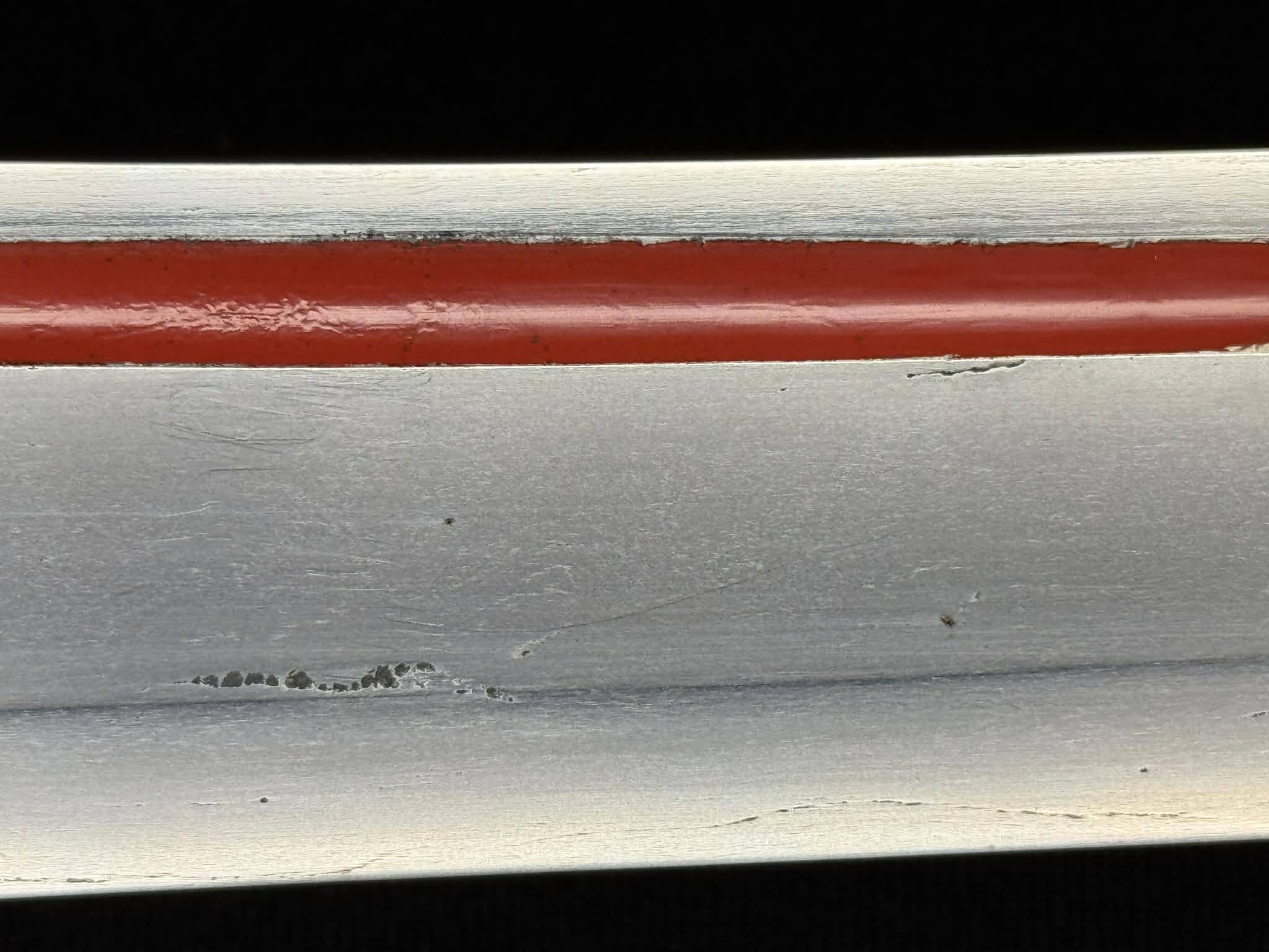 Antique Nihonto - Naginata Naoshi Katakiriha Wakizashi in Shirasaya - signed Echizen no Kuni Ju Kanetane (unverified)