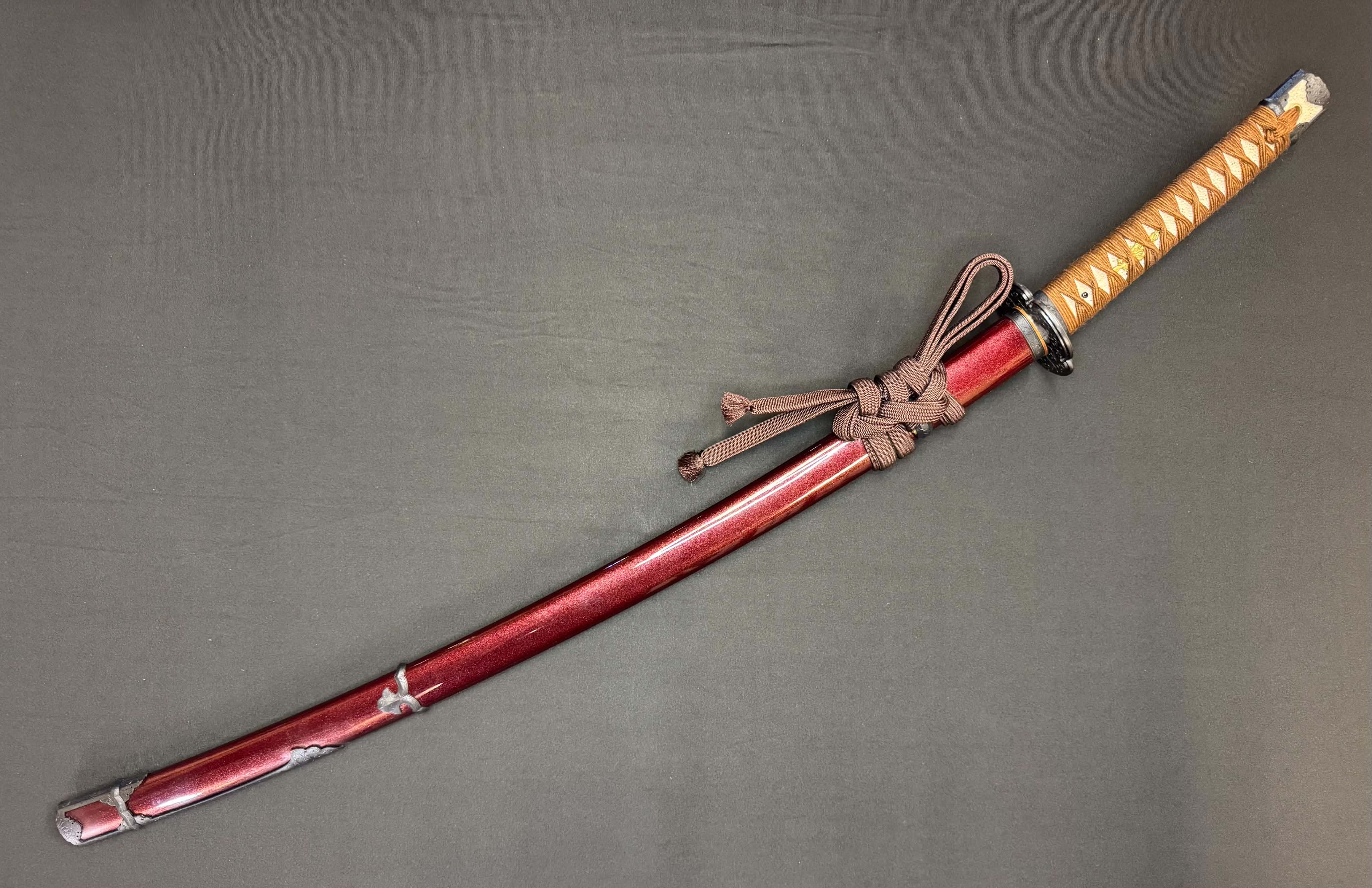 Masterwork Phoenix Armory Katana - Scarlet Vanguard Handachi Folded Steel