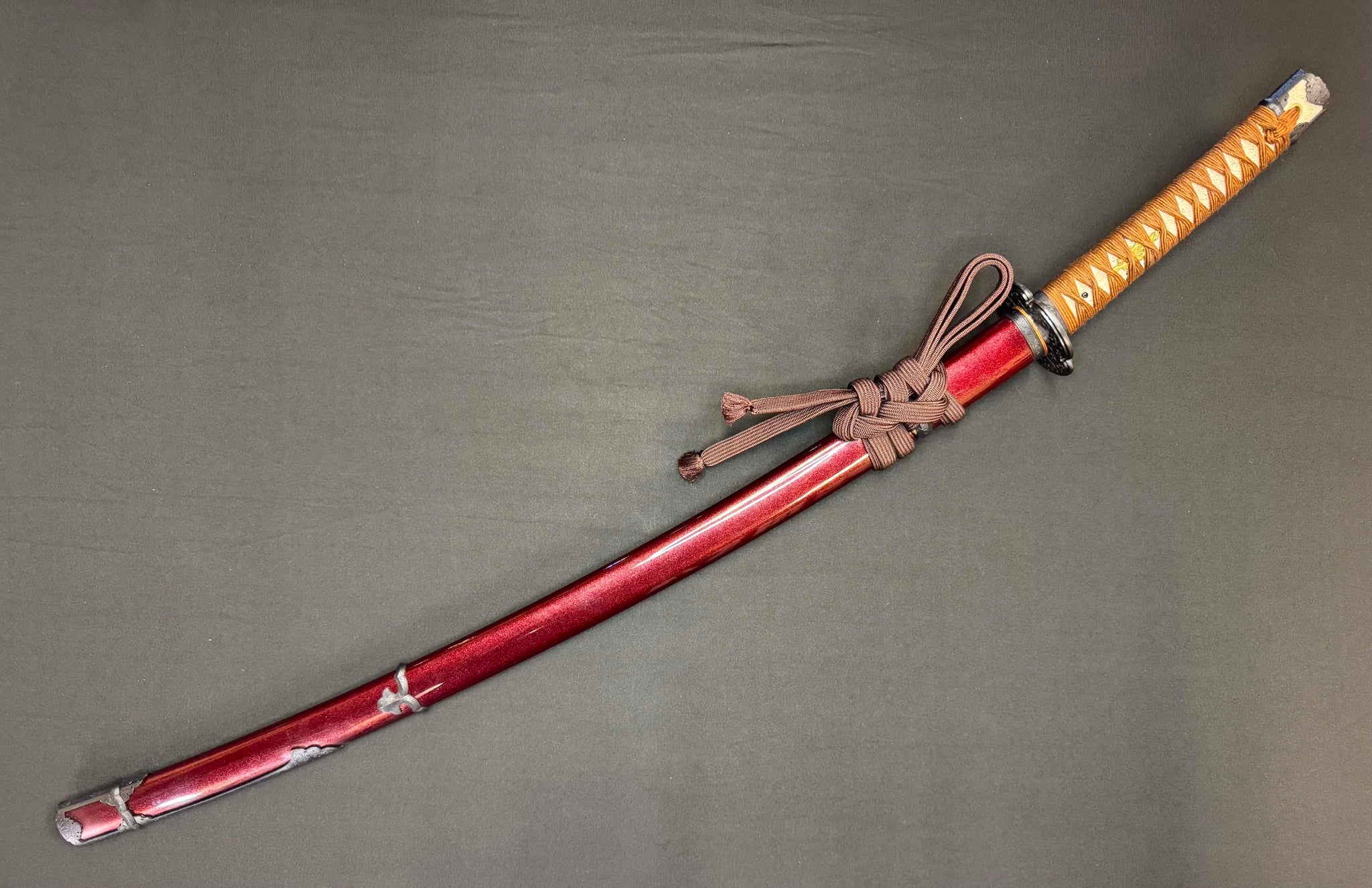 Masterwork Phoenix Armory Katana - Scarlet Vanguard Handachi Folded Steel
