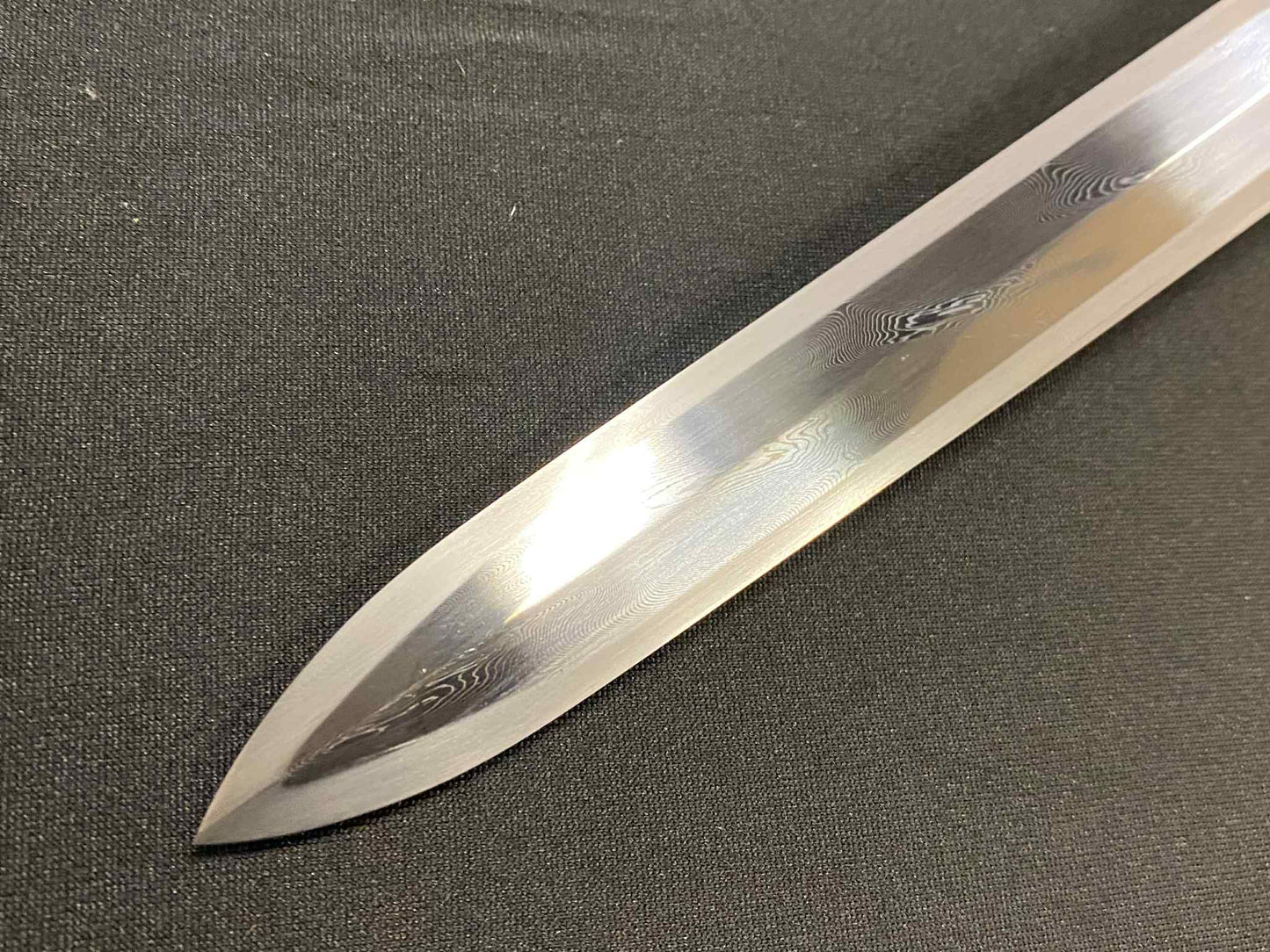 Eight Face Dagger - Ebony Scroll - Damascus