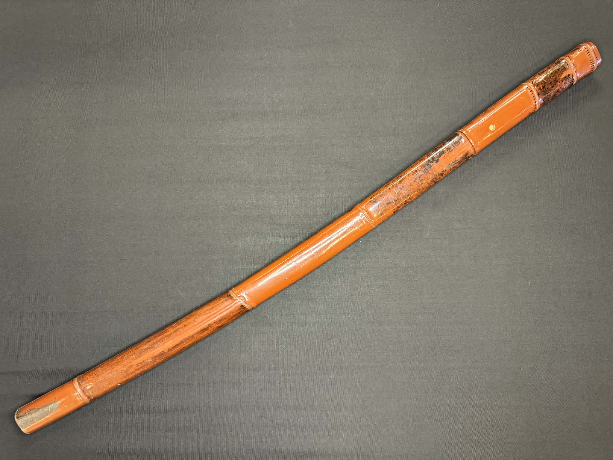 Antique Nihonto - Late Edo Wakizashi in Shirasaya with Shikomizue mounts (Stick Sword)