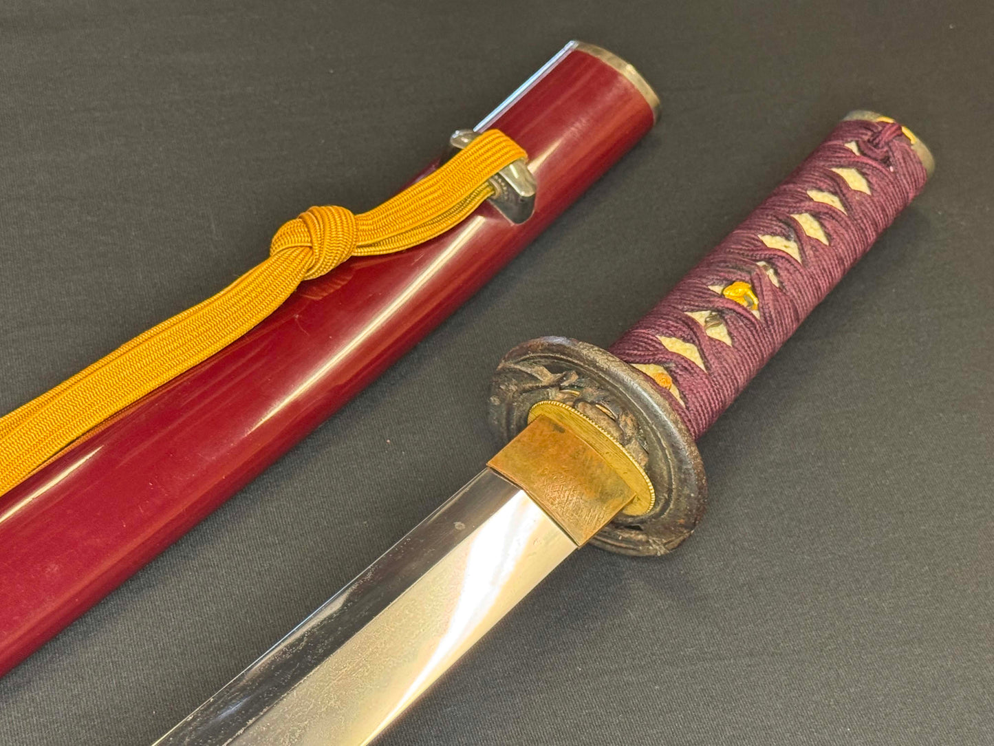 Antique Nihonto - Naginate naoshi in Wakizashi in Koshirae