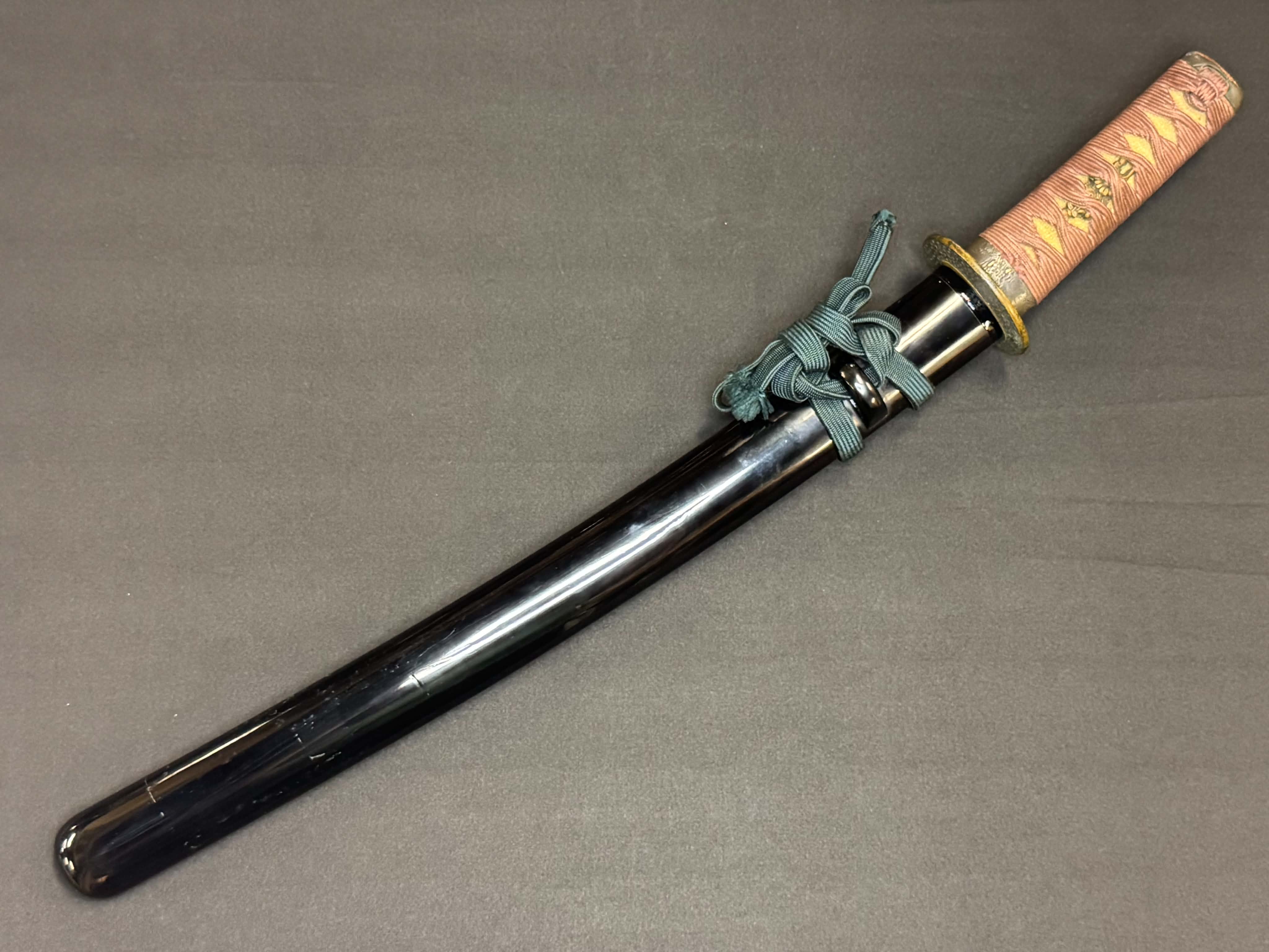 Antique Nihonto - Shobu Wakizashi in Koshirae, NBTHK attributed to Kai Mihara