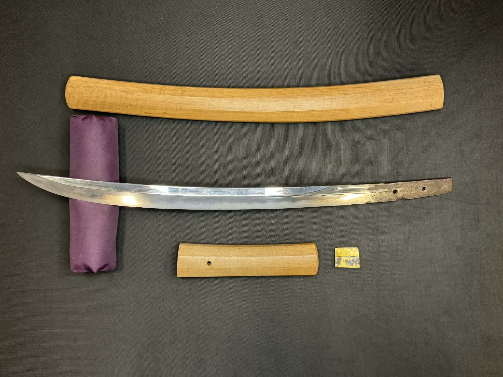 Antique Nihonto - Naginata Naoshi Wakizashi in Shirasaya