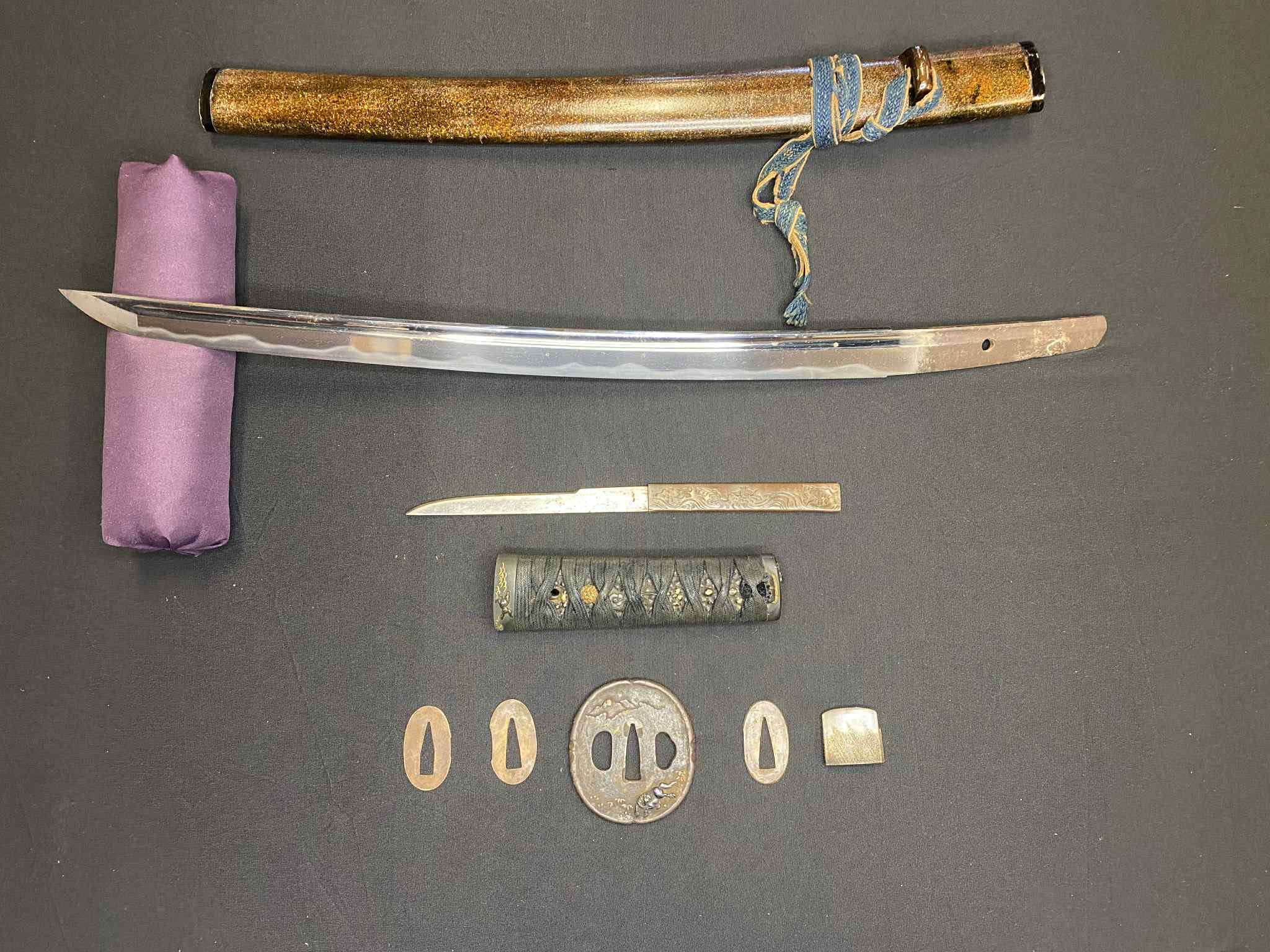 Antique Nihonto - Wakizashi in Horse-themed Koshirae- Late Muromachi Period (4-500 years old)