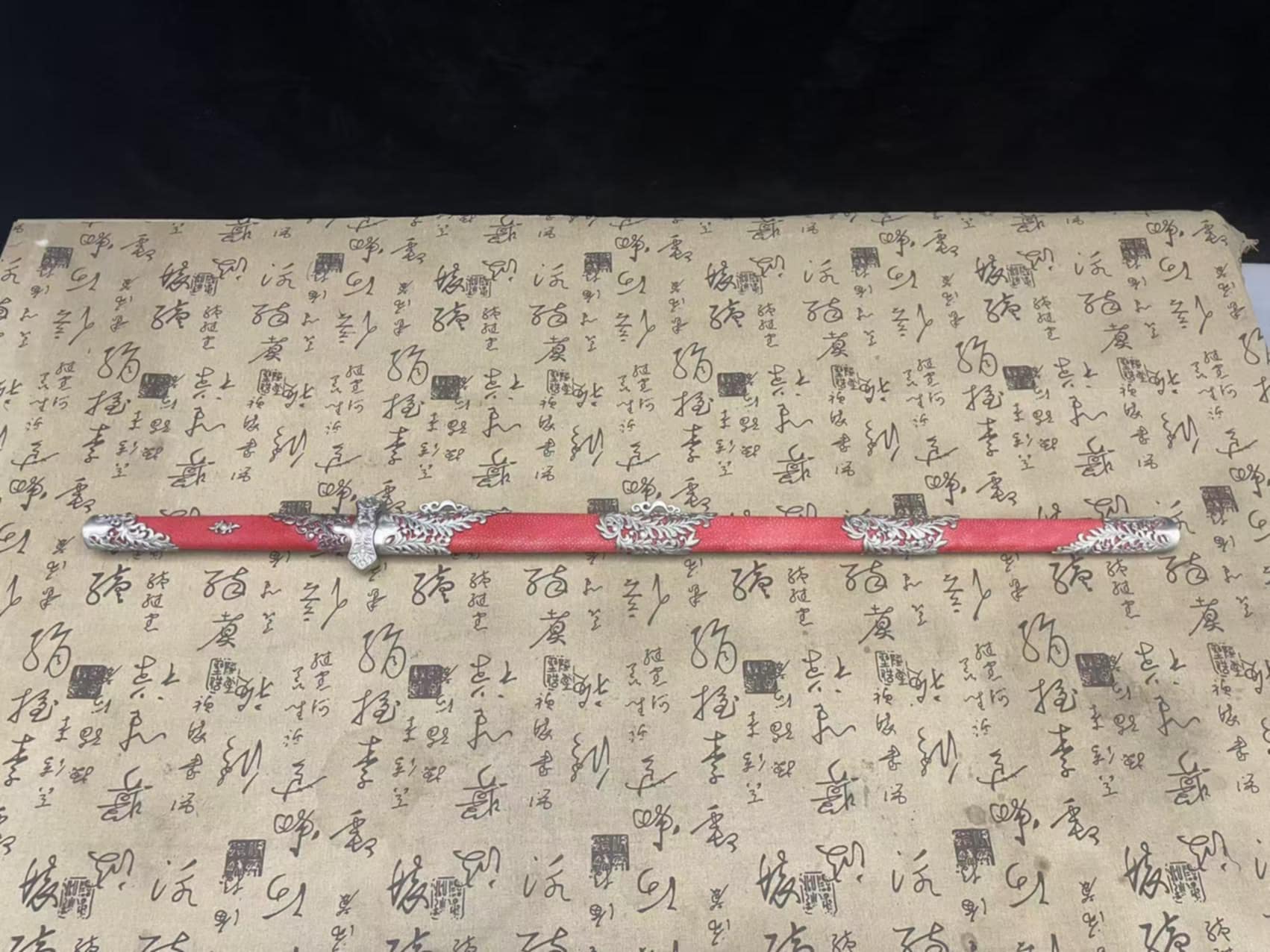 Cloudhammer Tang Heng Dao - Red Meteor - Pattern Welded Meteorite Steel